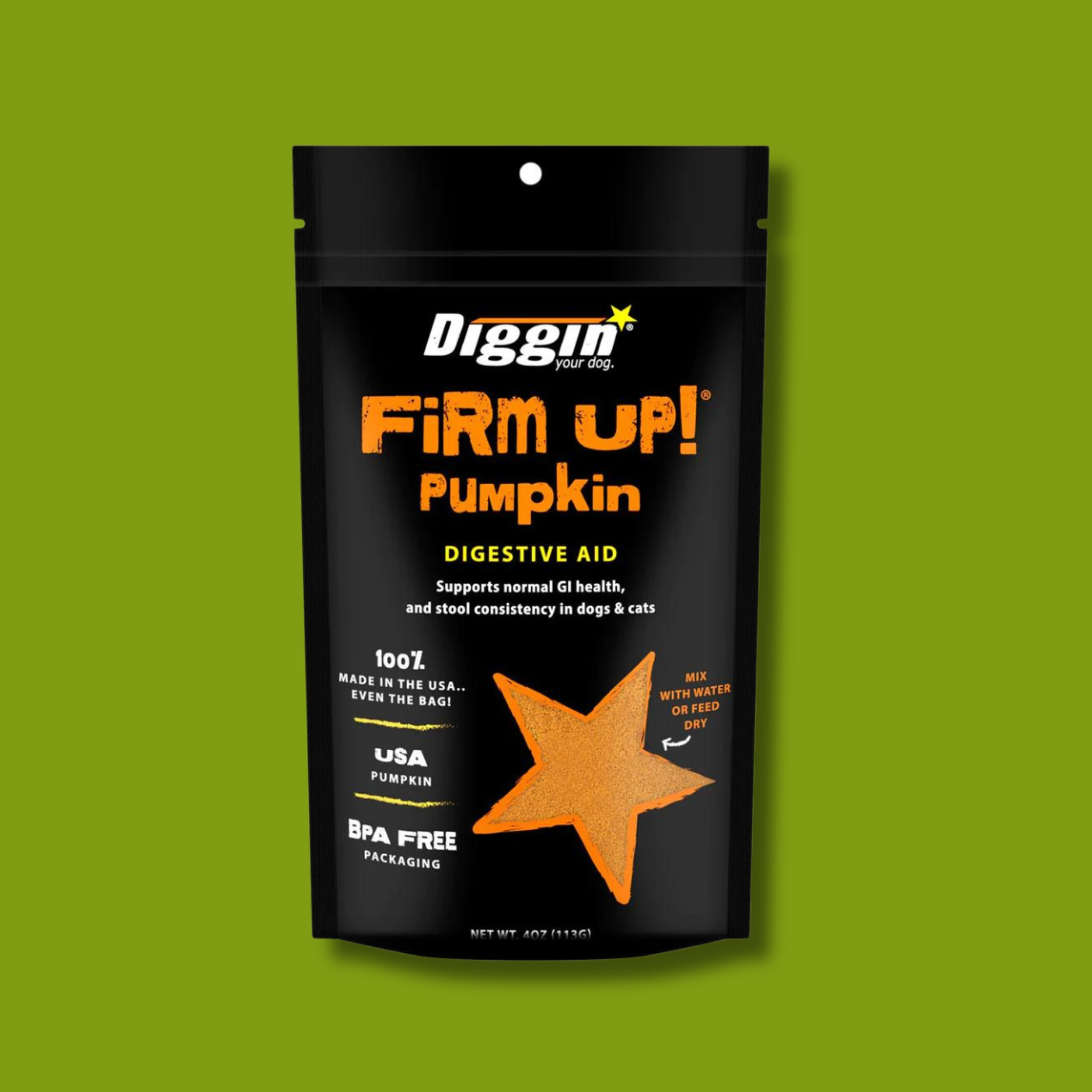 Diggin' Your Dog Firm Up! Pumpkin Supplement