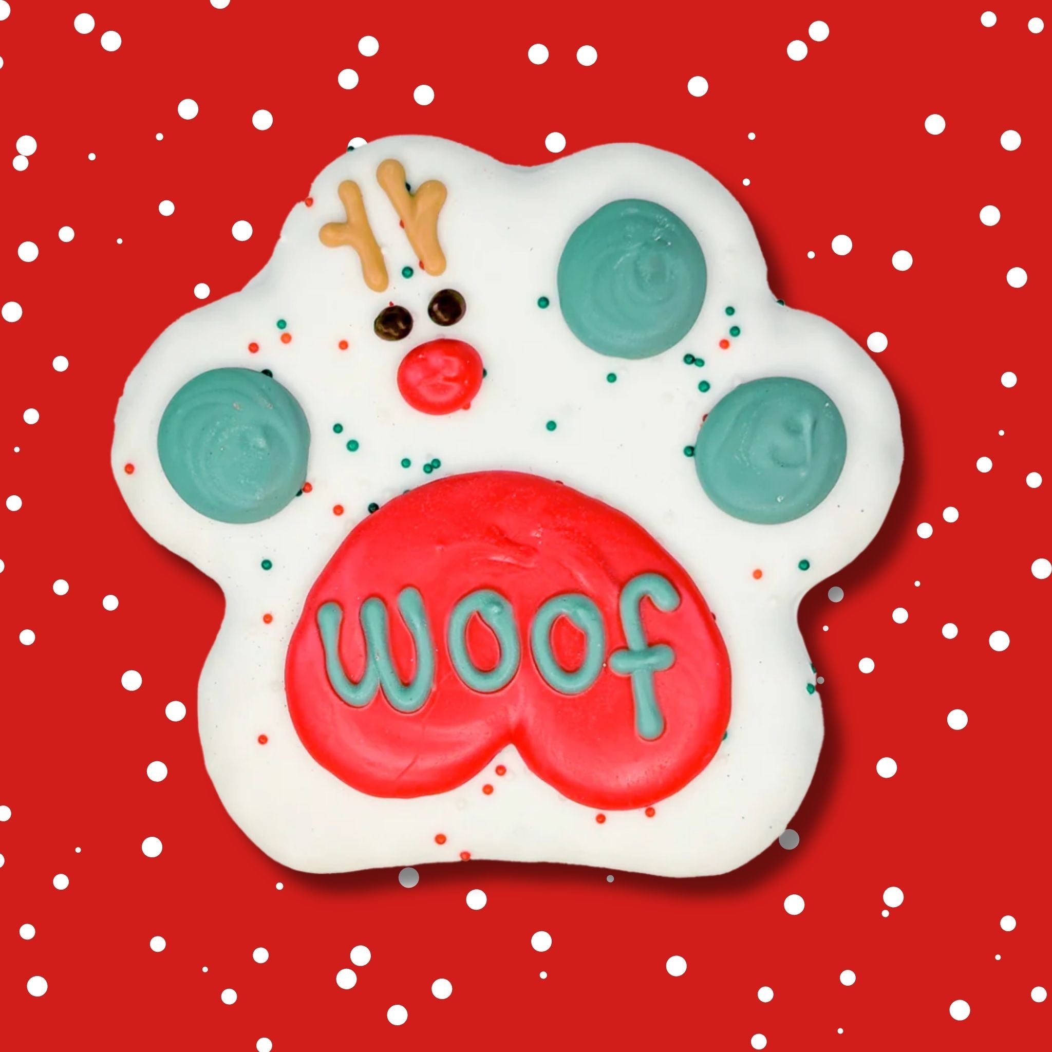 Bosco & Roxy's Merry Woofmas Holiday Paw Cookie