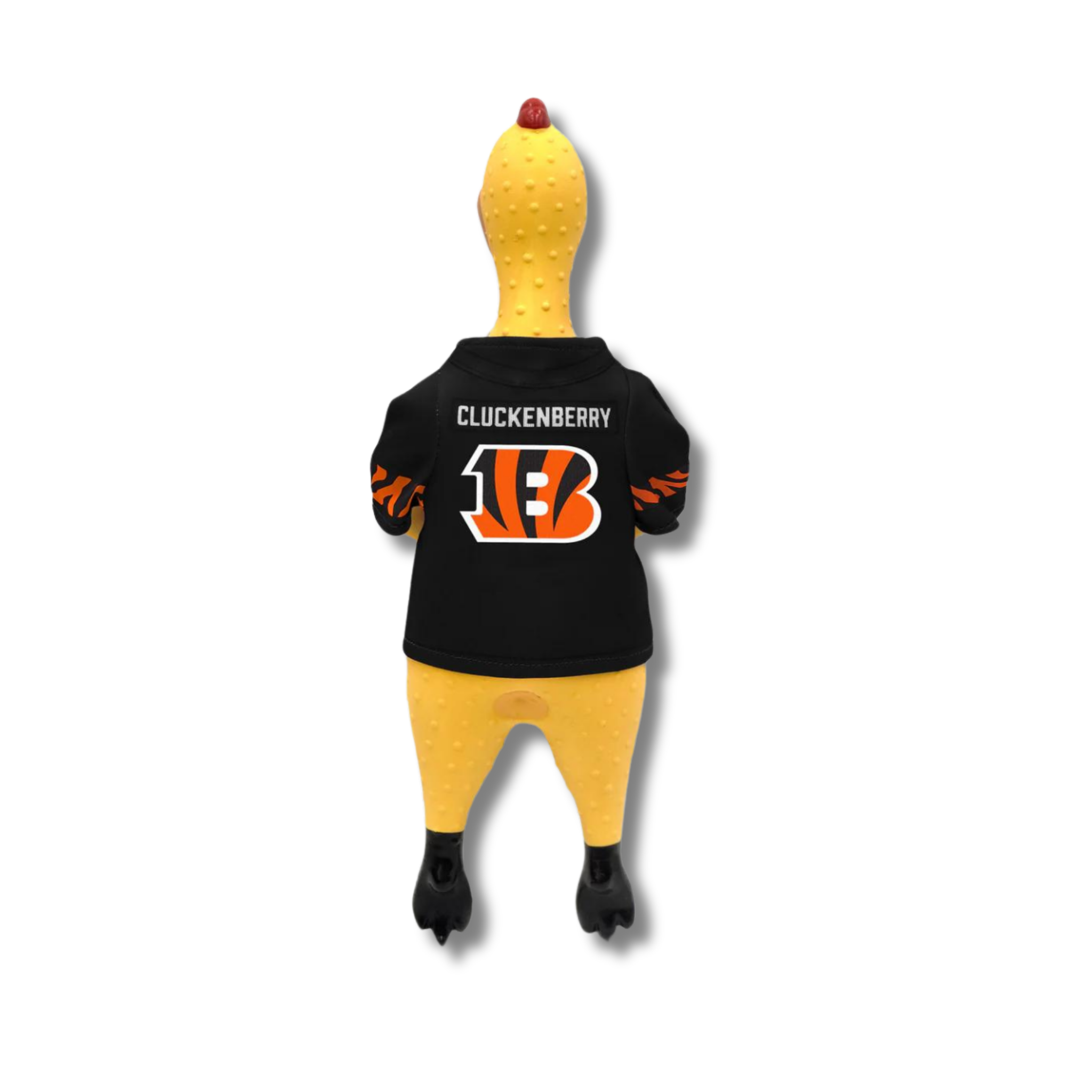 Little Earth Cincinnati Bengals Rubber Chicken Dog Toy