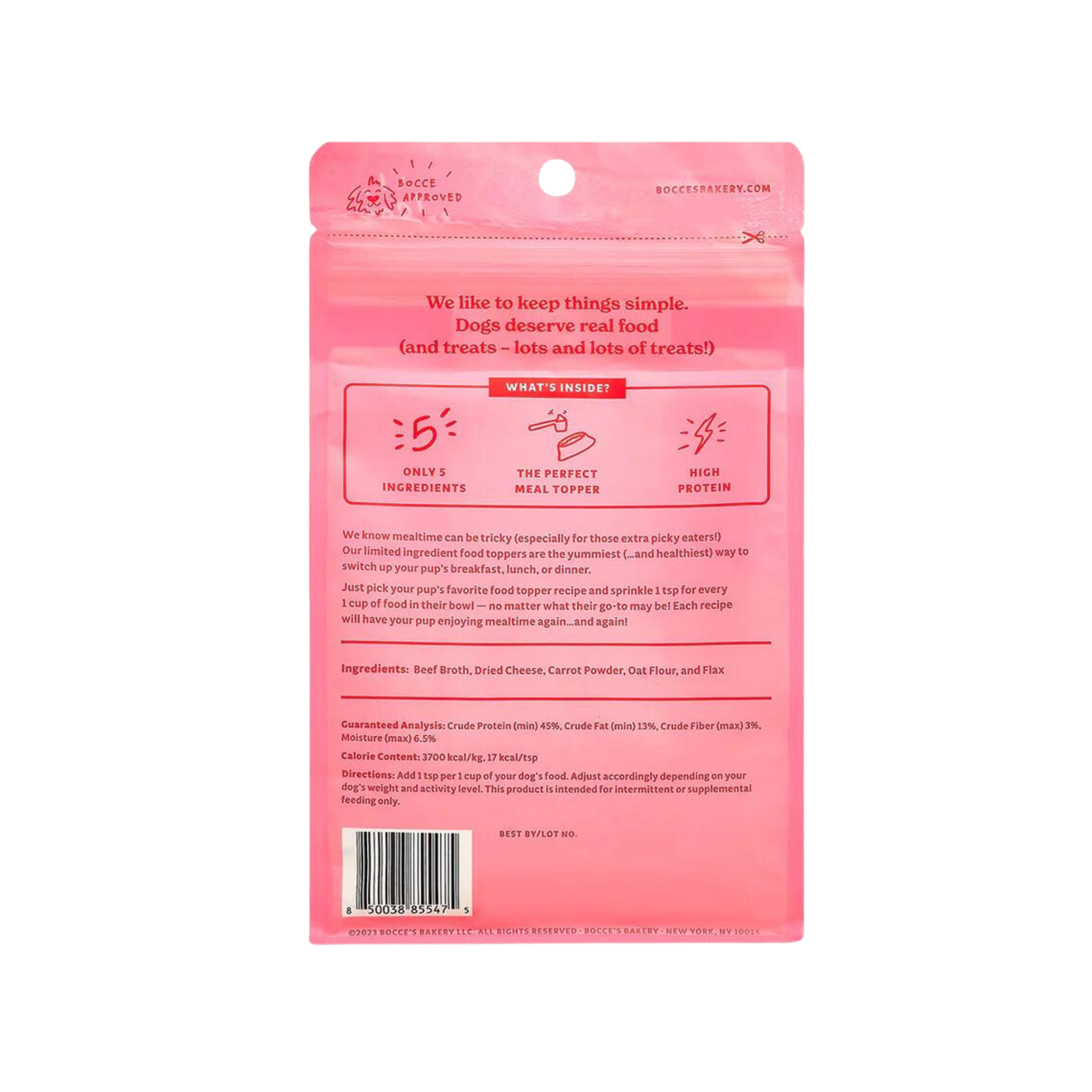 Bocce's Beef & Cheese Food Topper