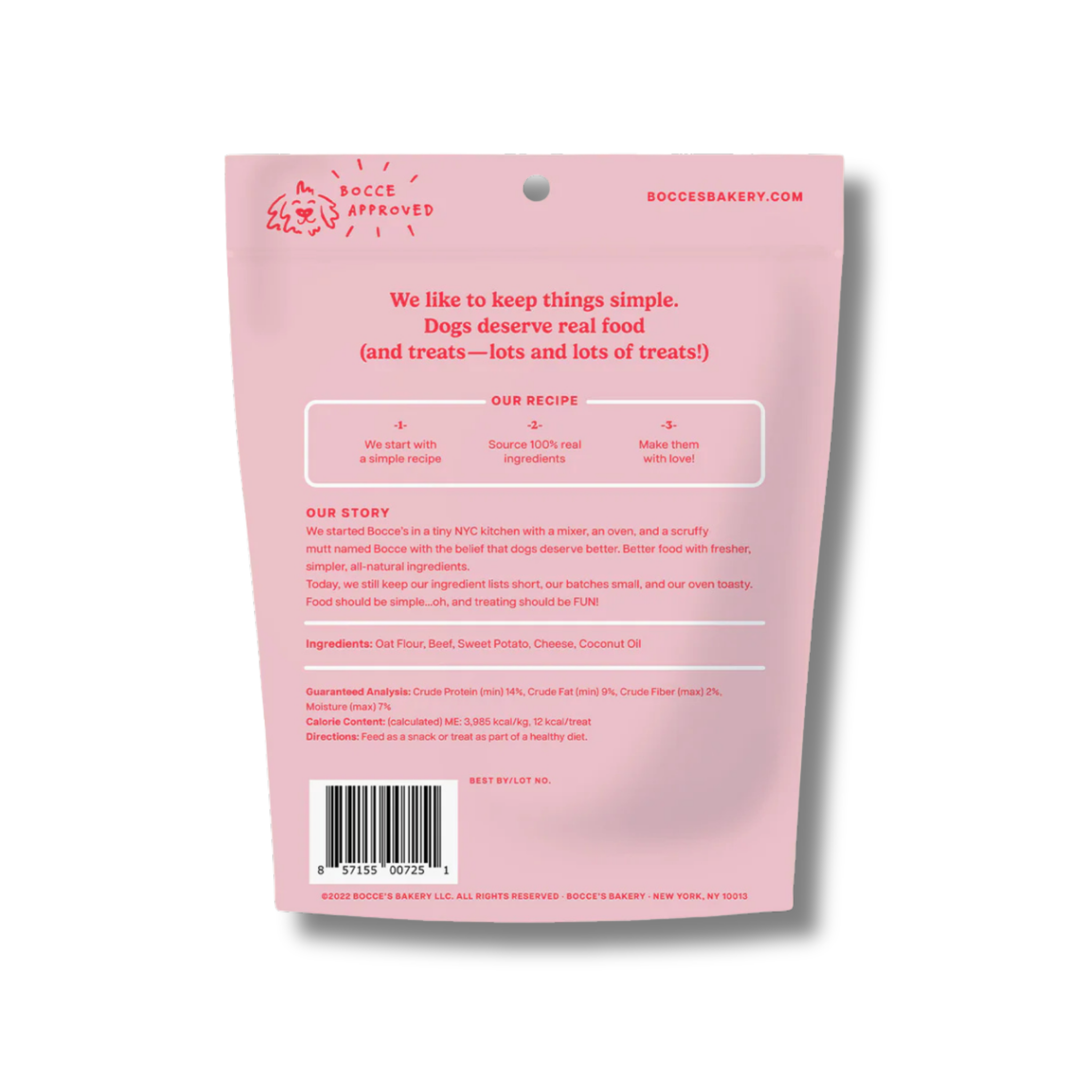 Bocce's Burgers & Fries Crunchy Dog Treats