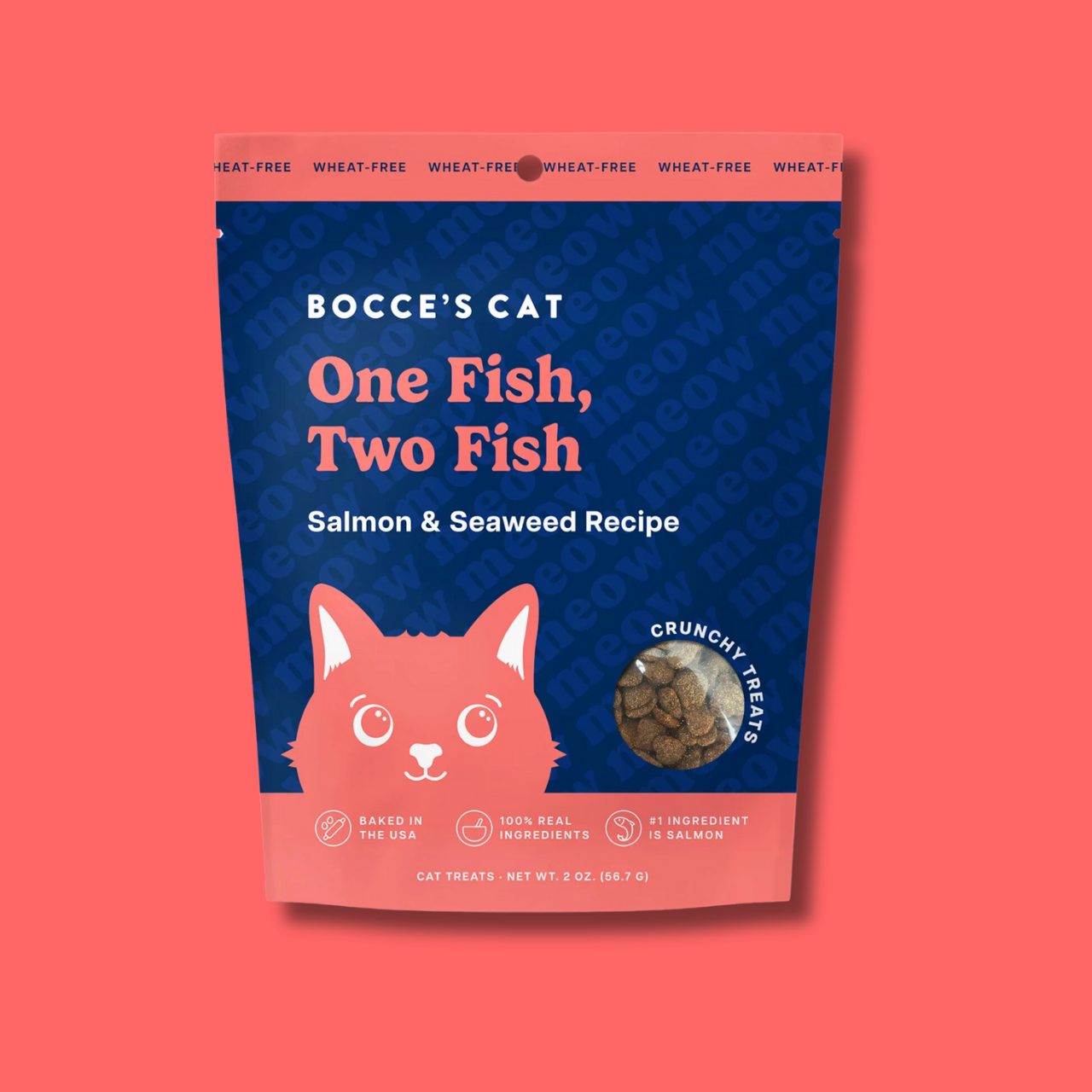 Bocce's One Fish, Two Fish Crunchy Cat Treats