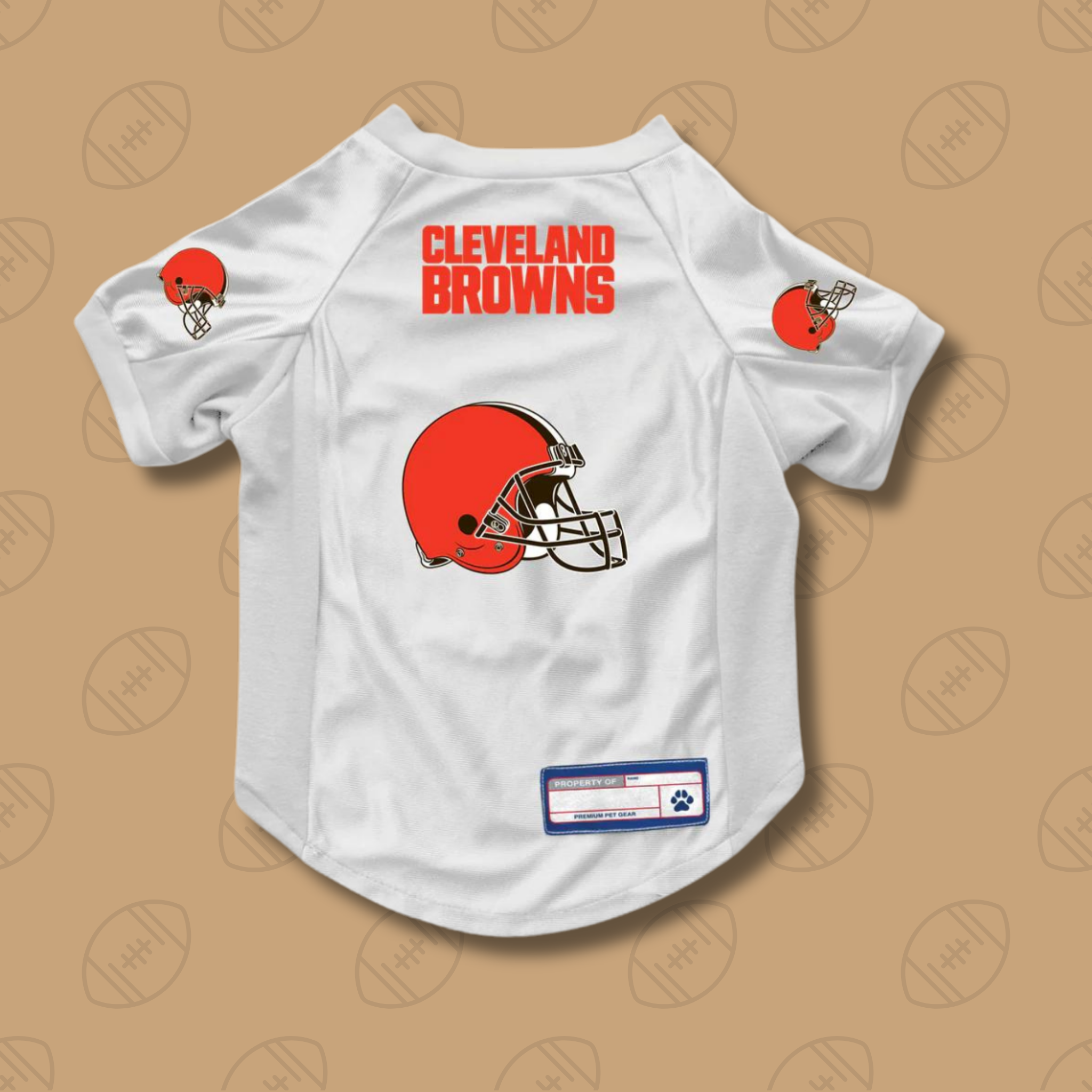 Little Earth Cleveland Browns Pet Stretch Jersey White