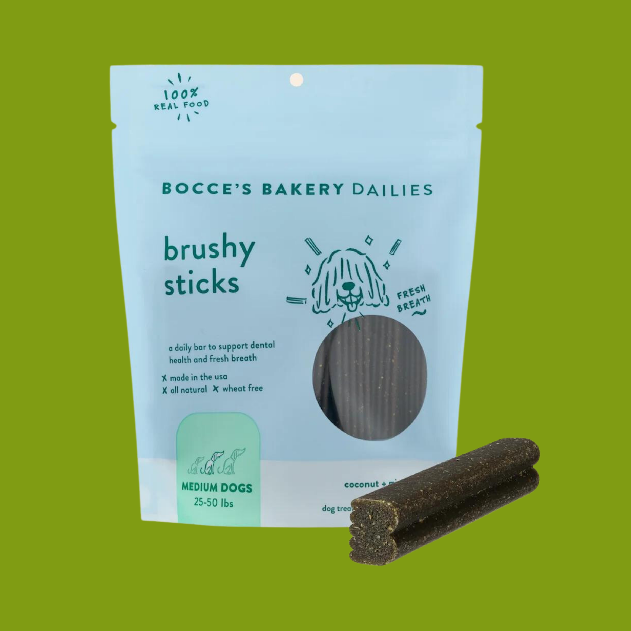Bocce's Brushy Stick Dental Bars