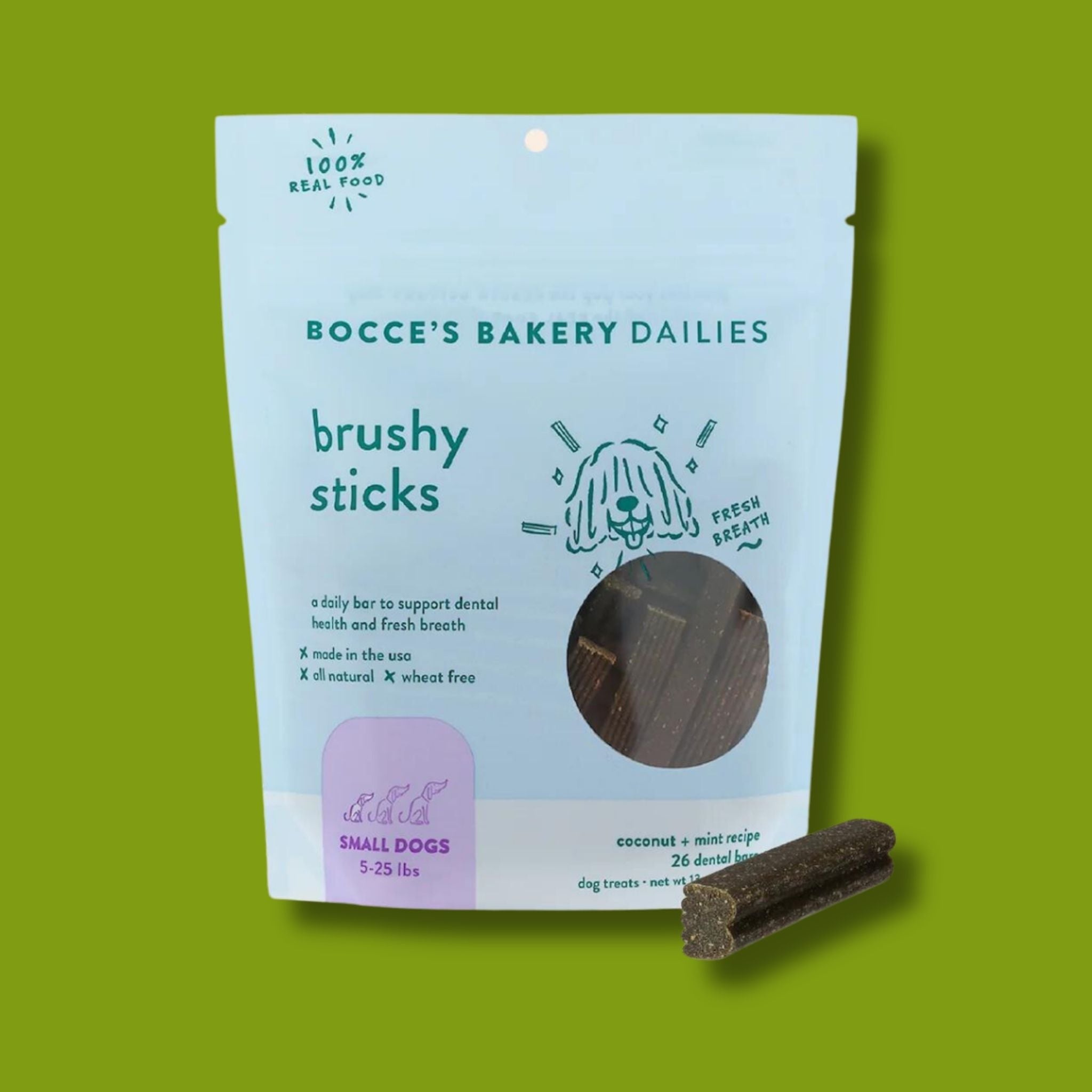 Bocce's Brushy Stick Dental Bars