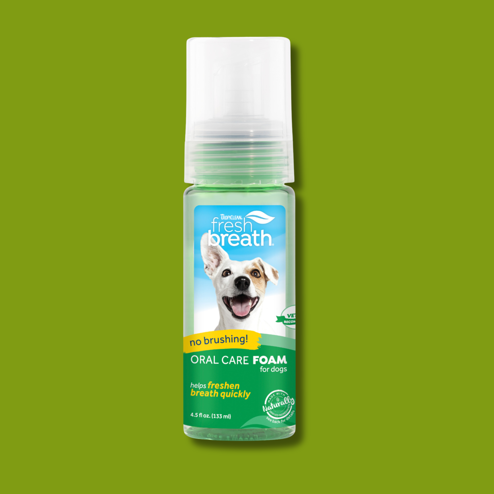 TropiClean Fresh Breath Oral Care Foam for Dogs