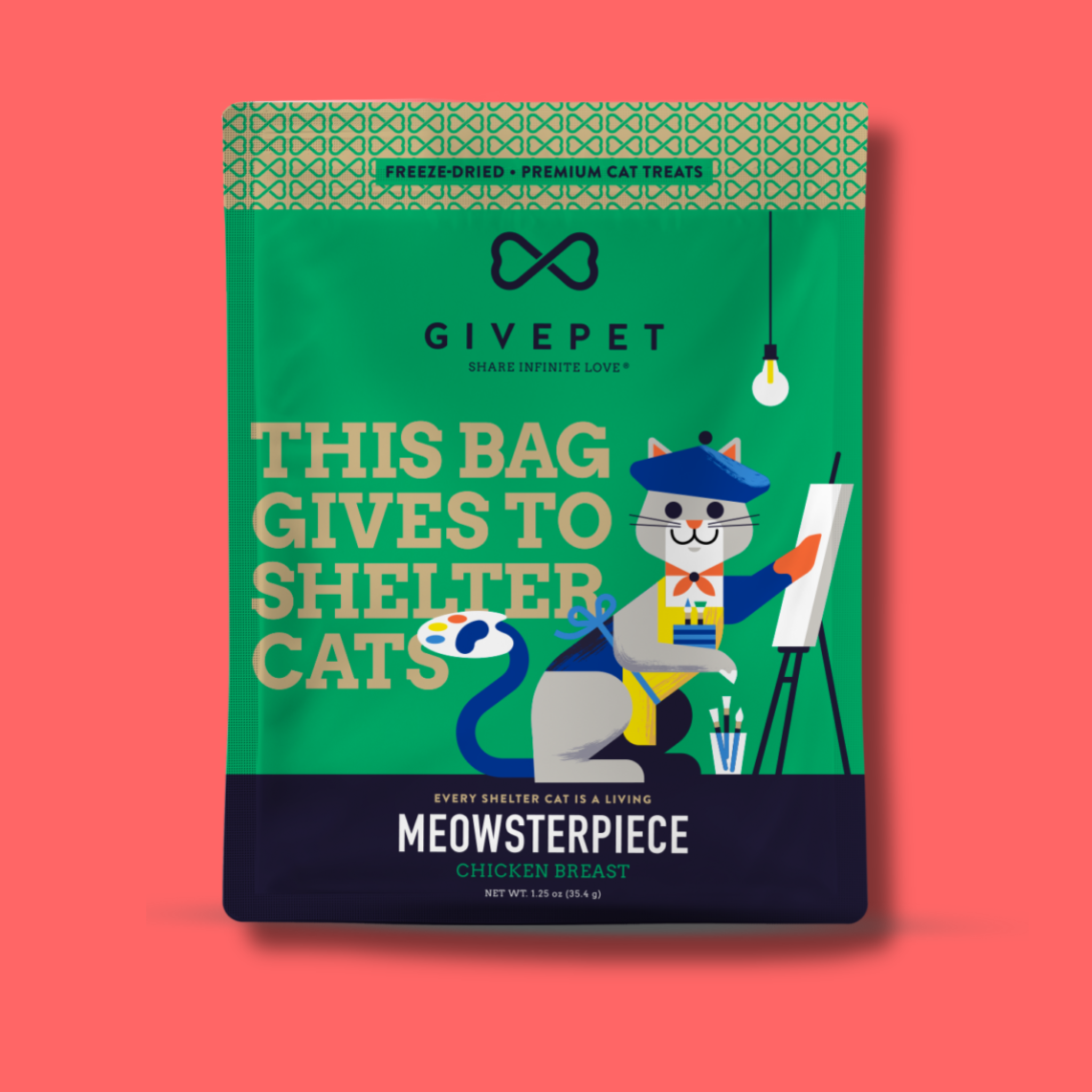 Give Pet Meowsterpiece Freeze-dried Cat Treats