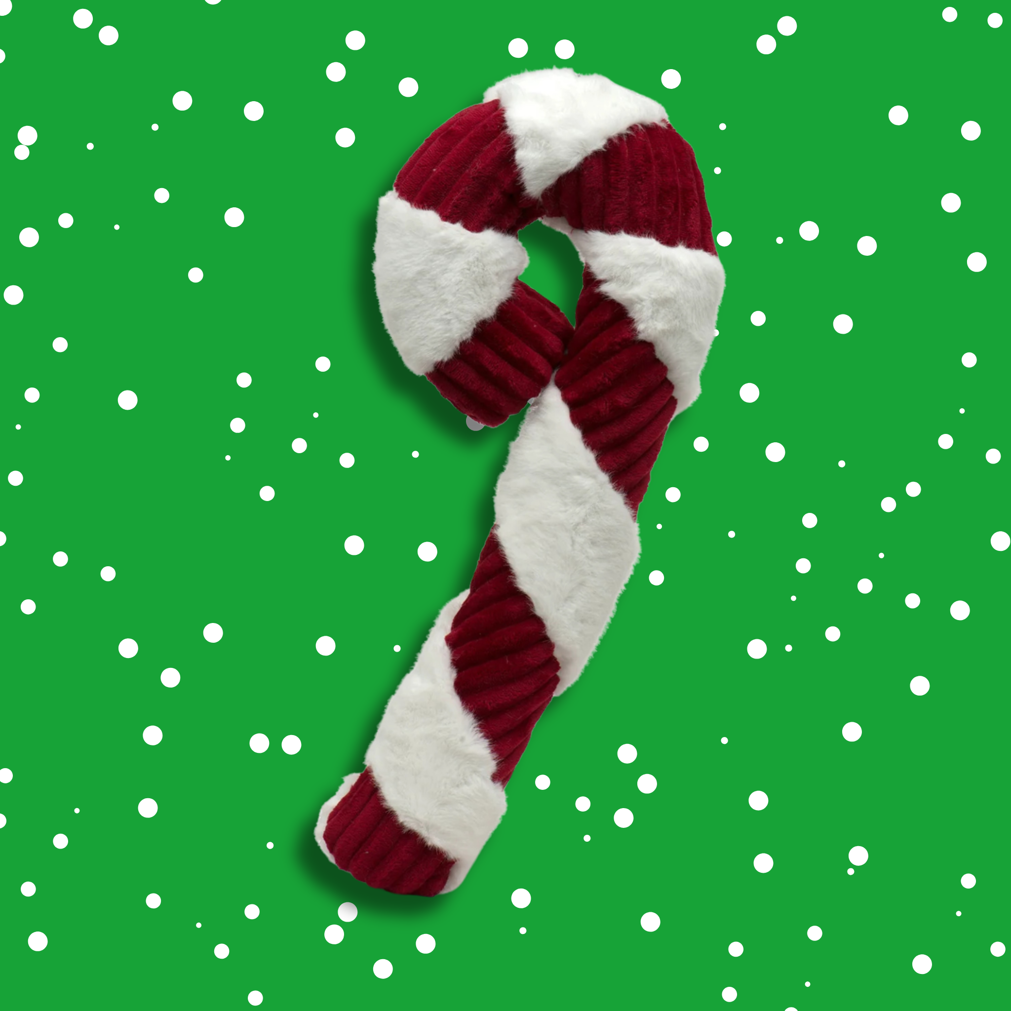 Huggle Hounds Super Size Holiday Candy Cane Dog Toy