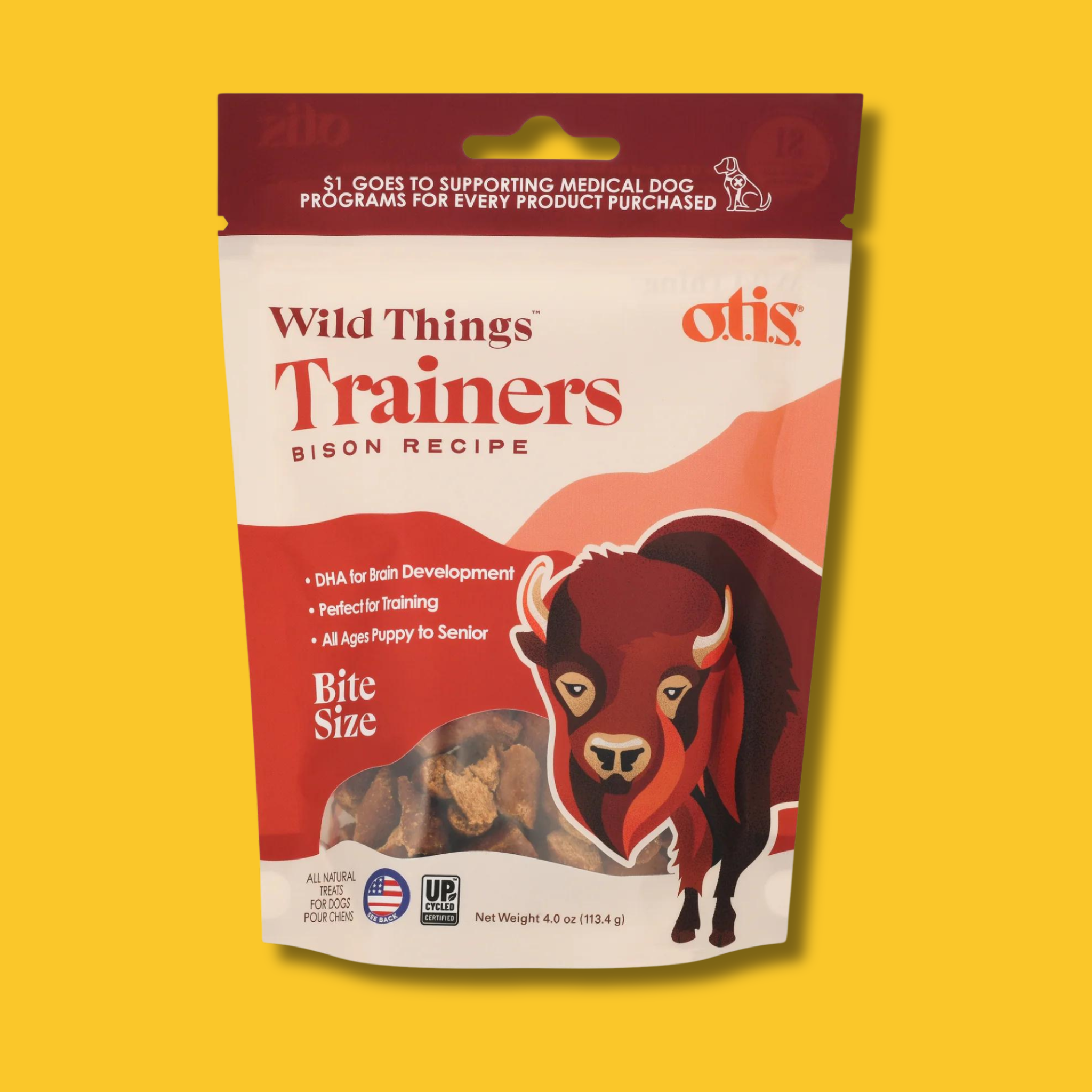 Otis Wild Things Bison Trainers Dog Treats