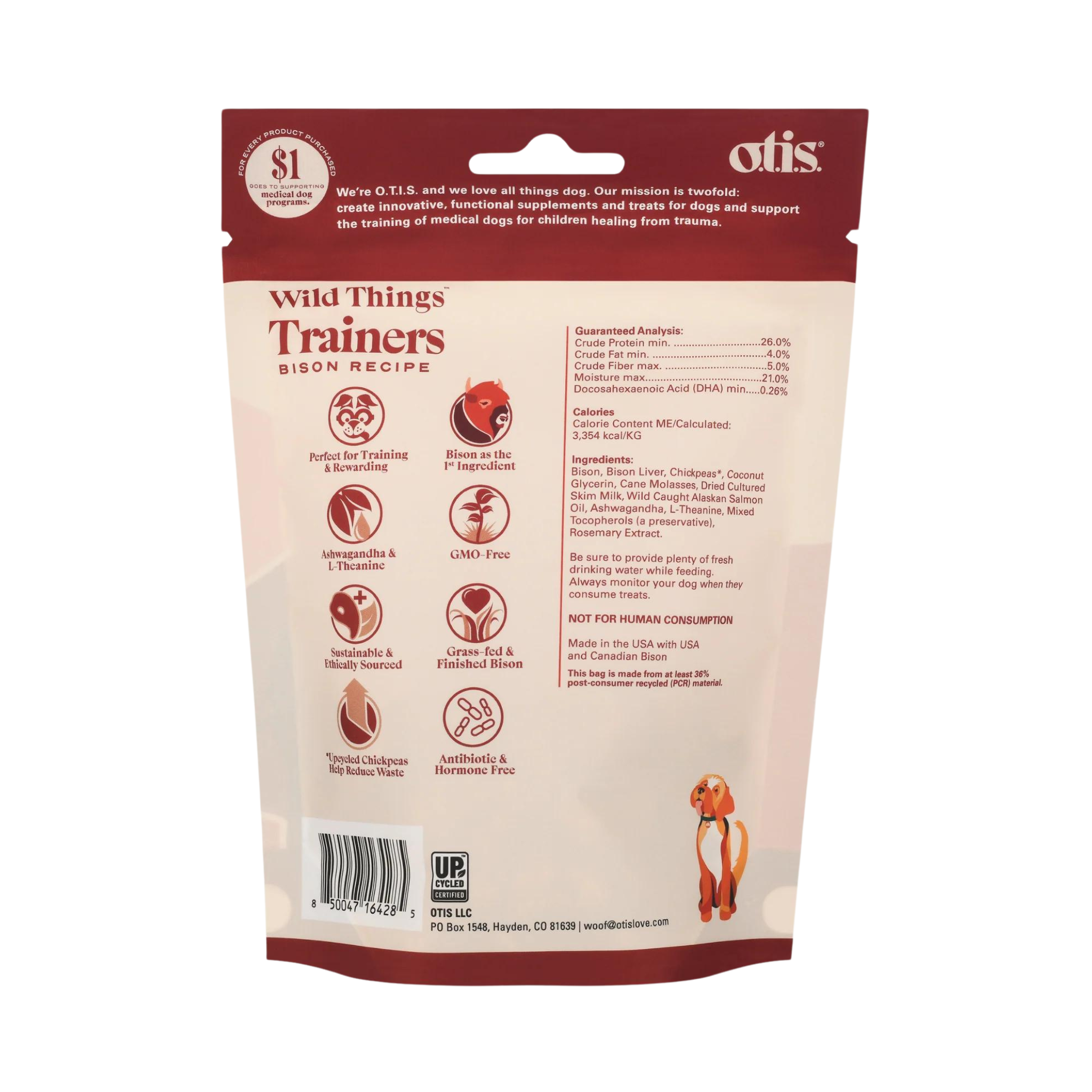 Otis Wild Things Bison Trainers Dog Treats