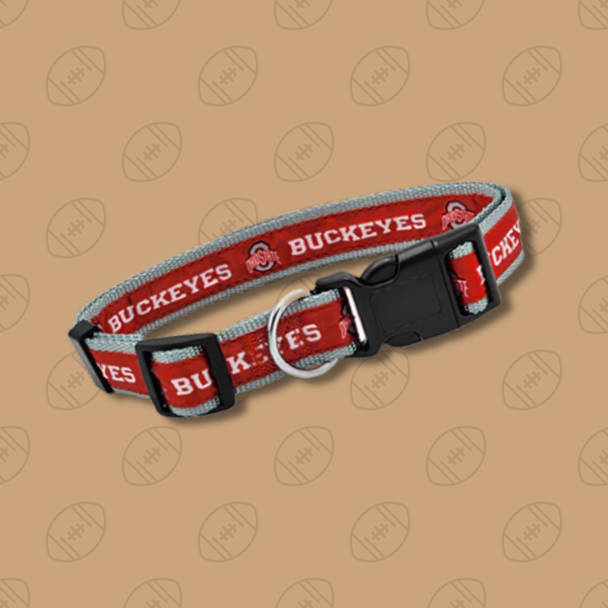 Pets First Ohio State University Satin Dog Collar