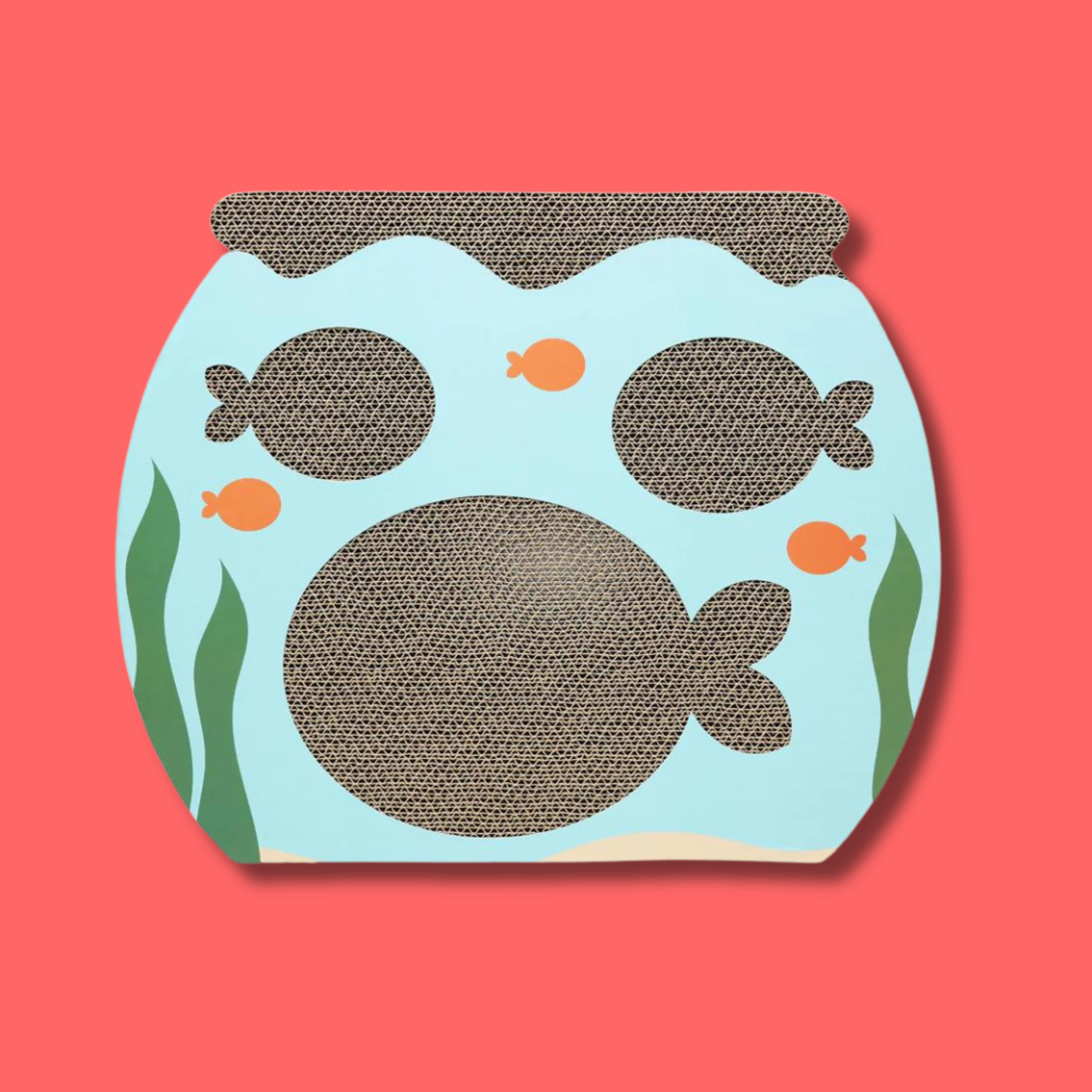 Pearhead Fish Tank Cat Scratch Pad