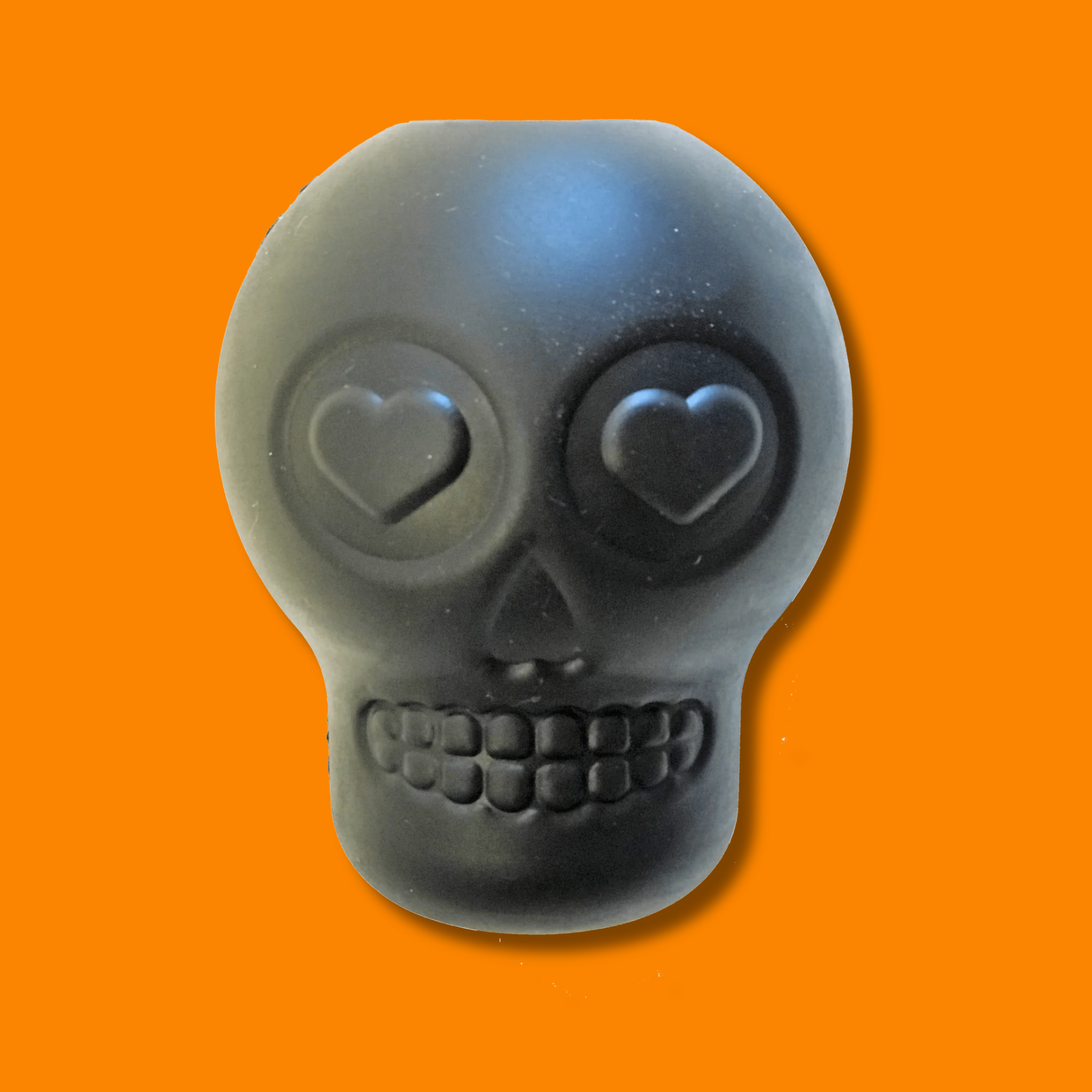 Soda Pup Black Skull Dog Toy