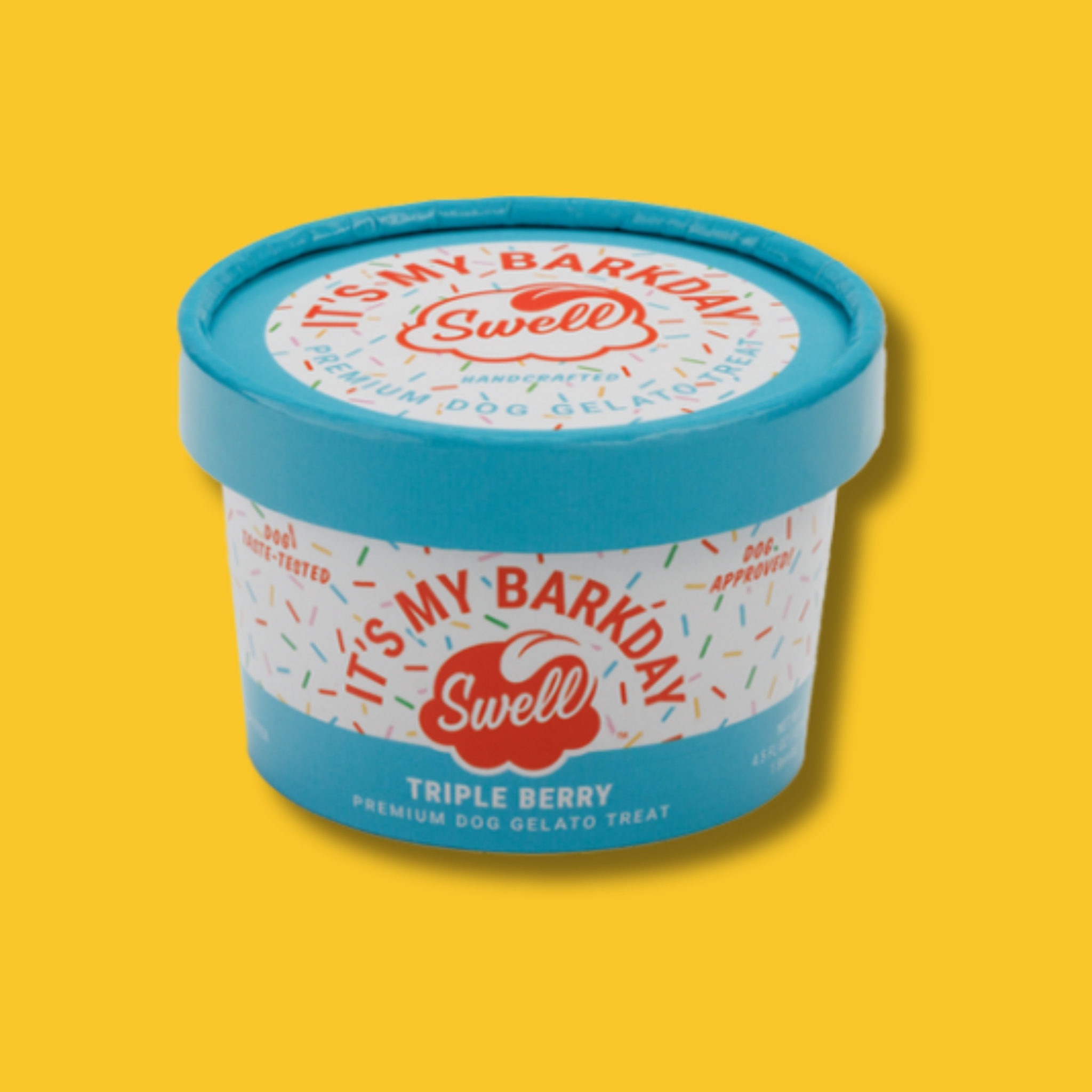 Swell It's My Birthday Triple Berry Dog Gelato