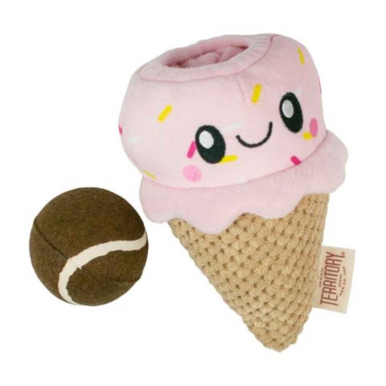Territory Ice Cream Cone 2-in-1 Dog Toy