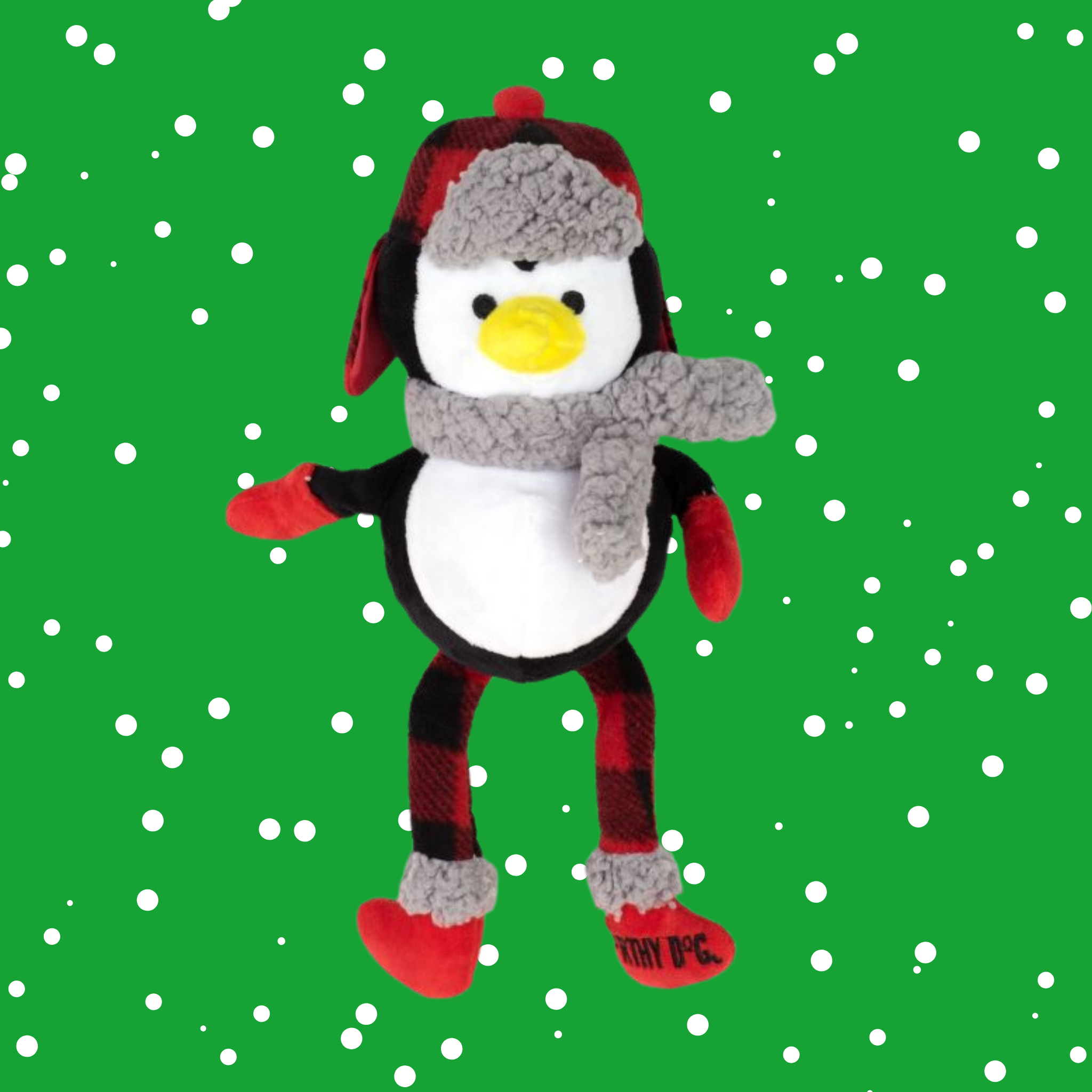 The Worthy Dog Buffalo Penguin Dog Toy