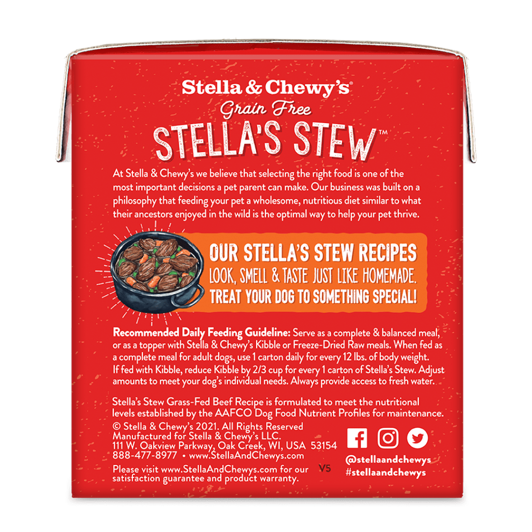 Stella & Chewy's Stella's Stew Grass Fed Beef Recipe
