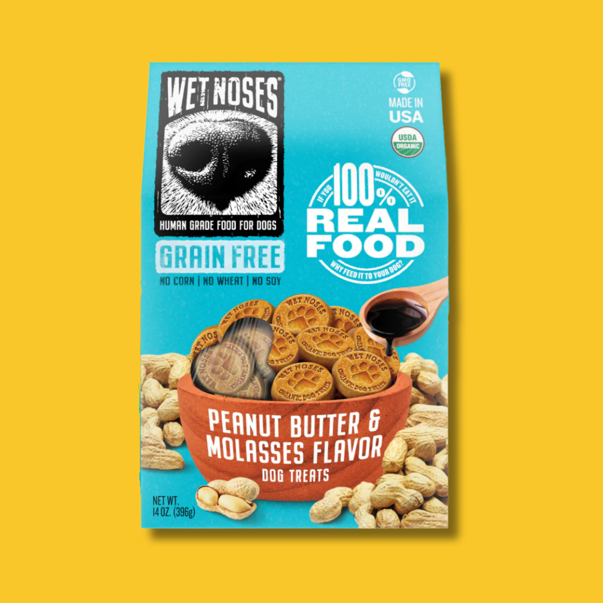 Wet Noses Peanut Butter & Molasses Original Crunchy Dog Treats