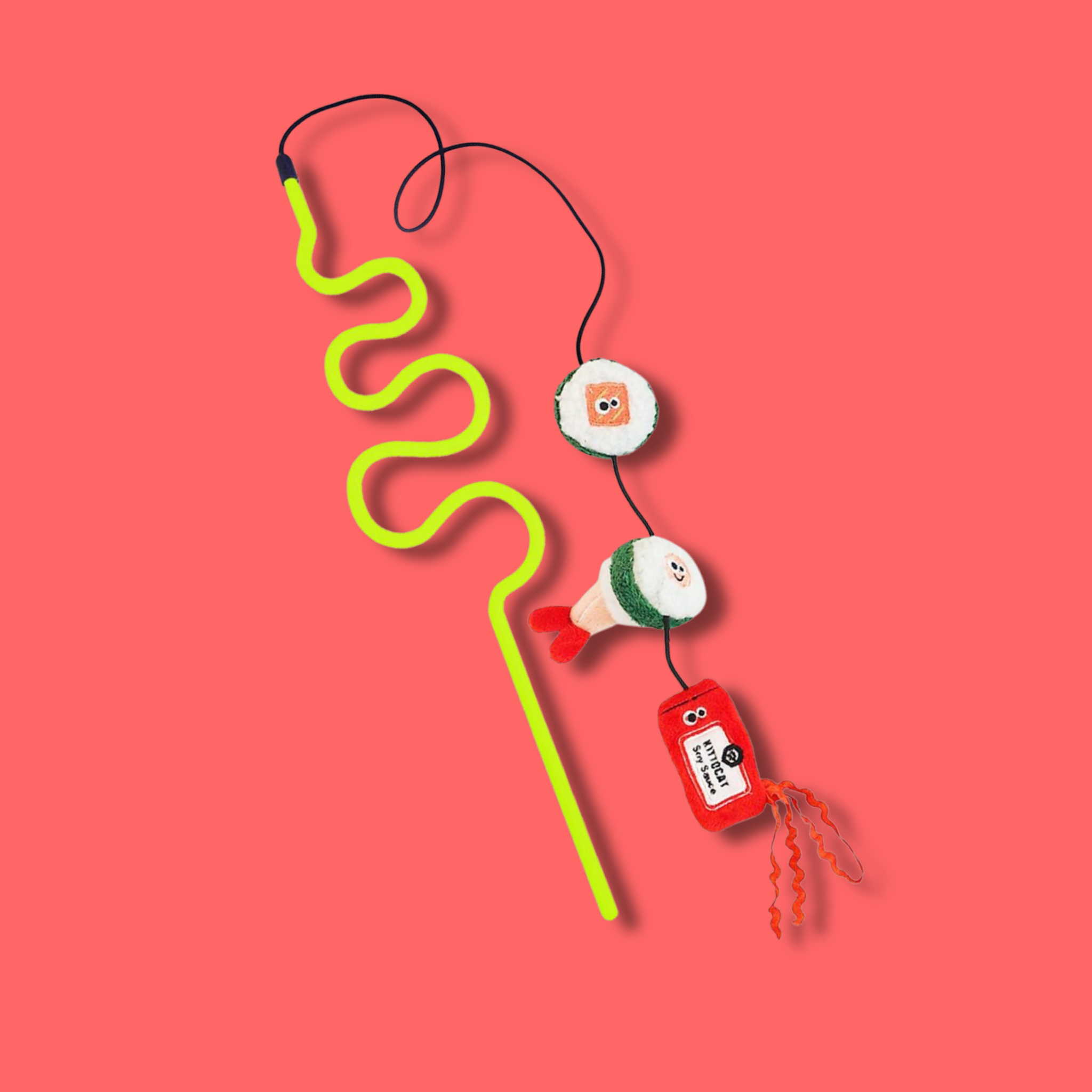 Mad Cat Sushi Swatter Wand Cat Toy