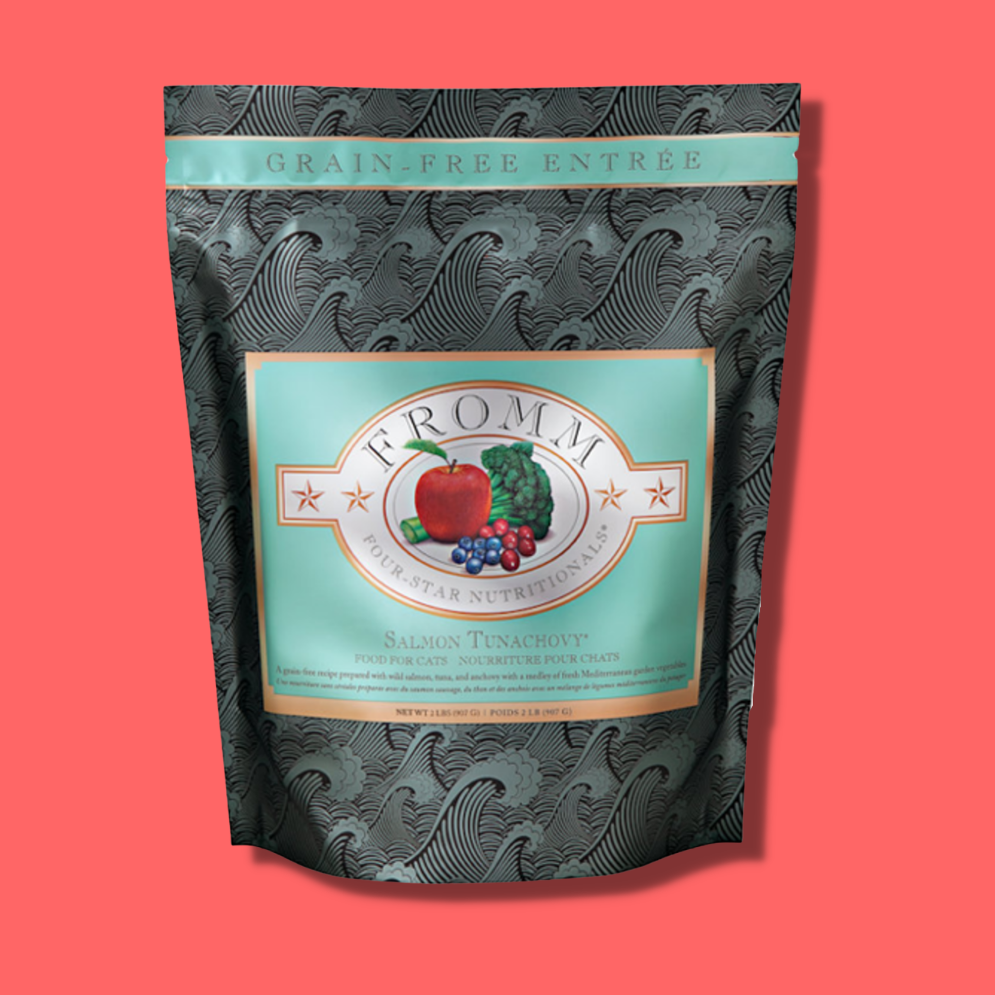 Fromm Four Star Grain Free Salmon Tunachovy Dry Cat Food