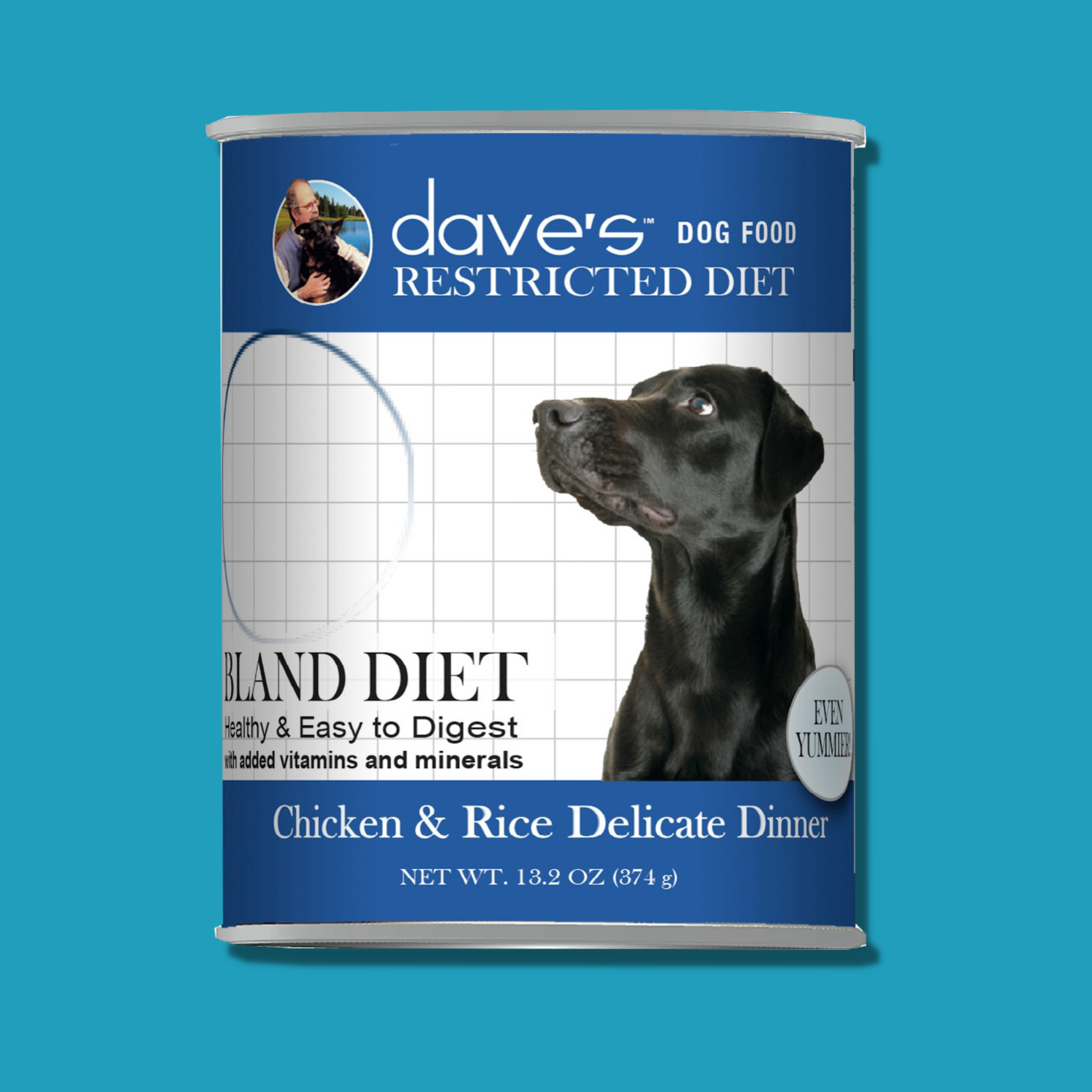 Dave's Restricted Bland Chicken & Rice Canned Dog Food 13.2 oz