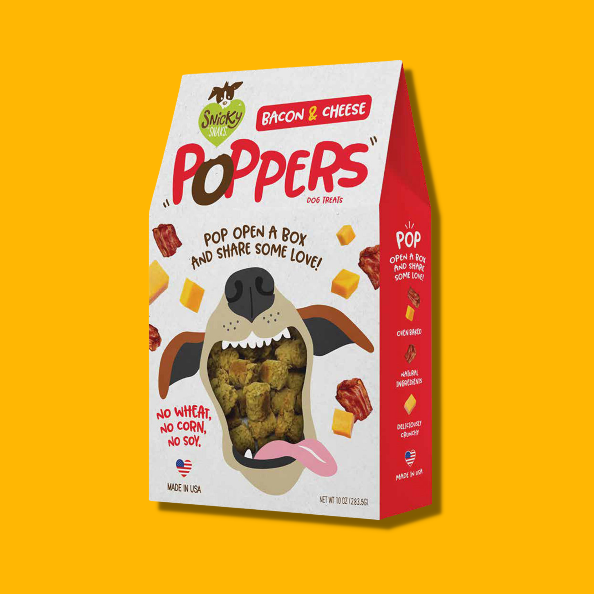 Etta Says Snicky Snaks Bacon & Cheese Poppers Dog Treats