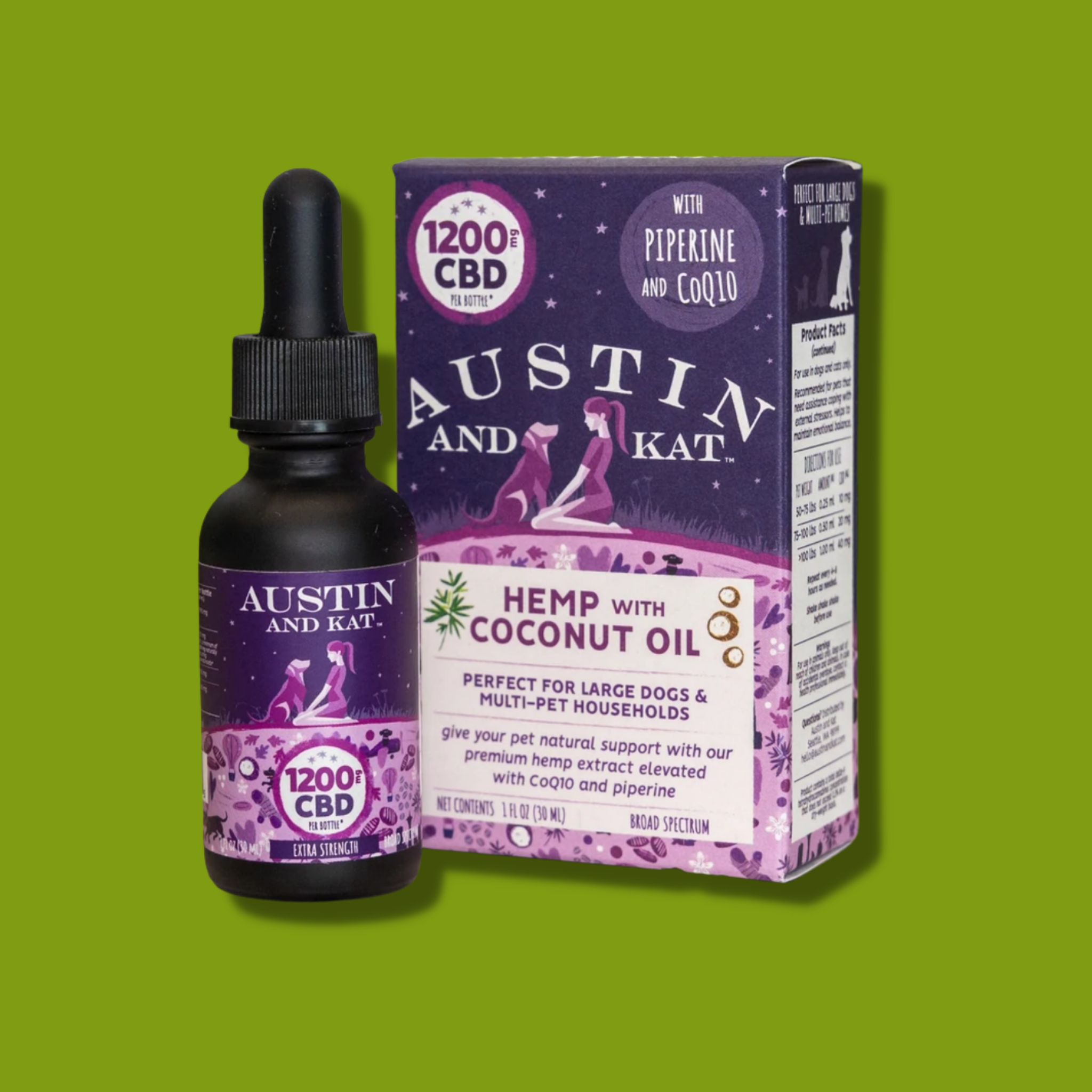 Austin & Kat Original CBD Oil 1200 mg 1 oz