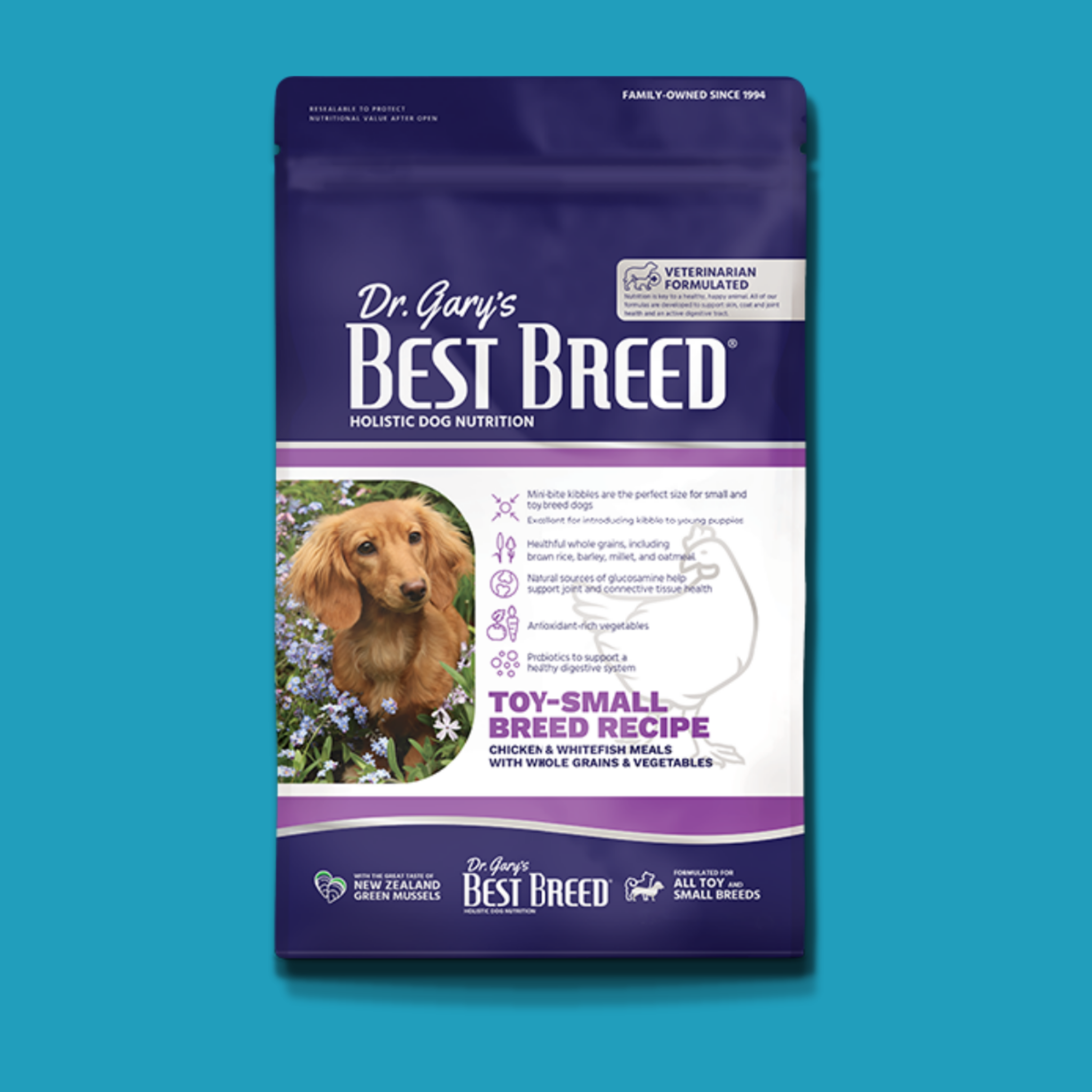 Dr. Gary's Best Breed Holistic Toy Small Breed Chicken & Vegetables Dry Dog Food