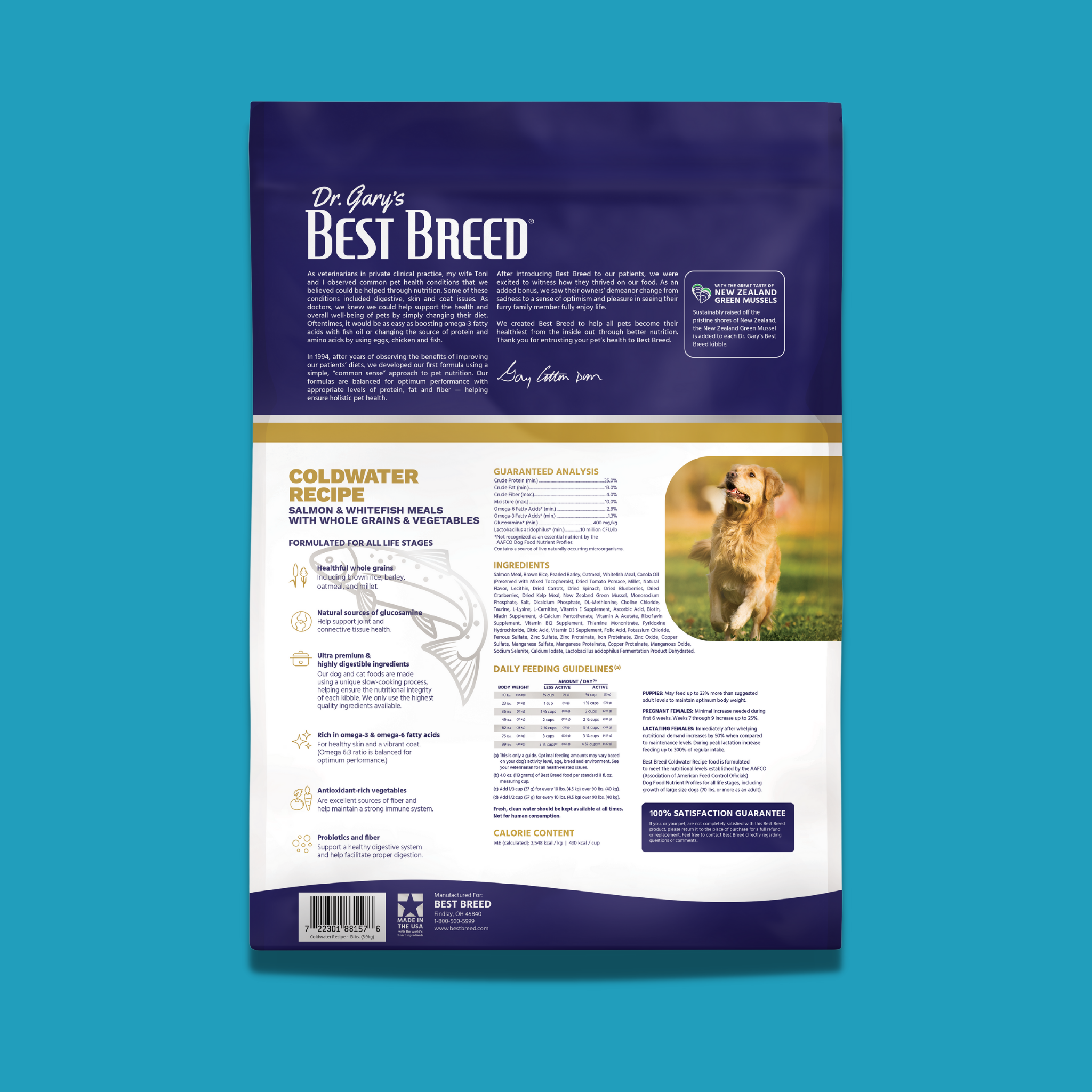 Dr. Gary's Best Breed Coldwater Recipe Dry Dog Food