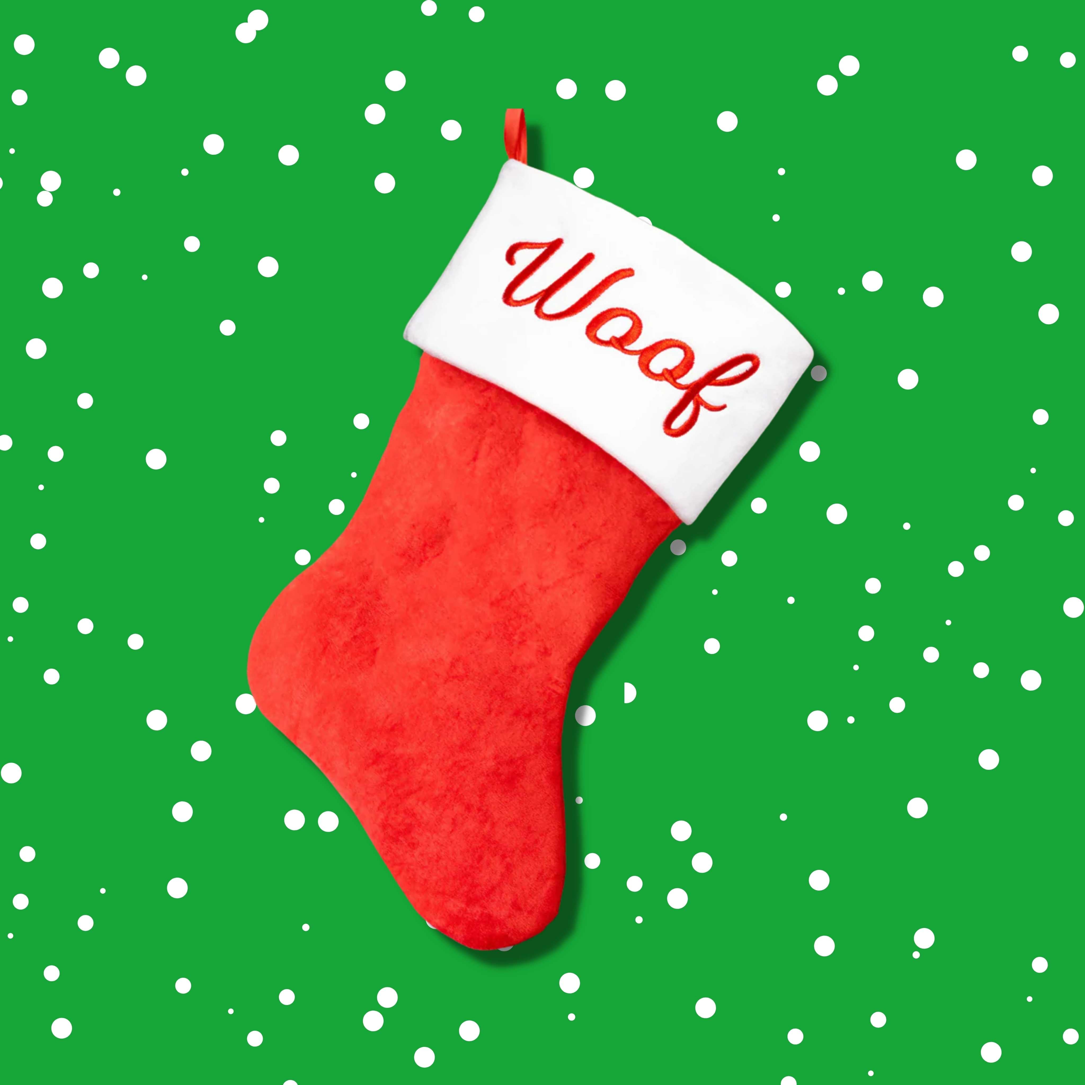 Pearhead Woof Christmas Stocking