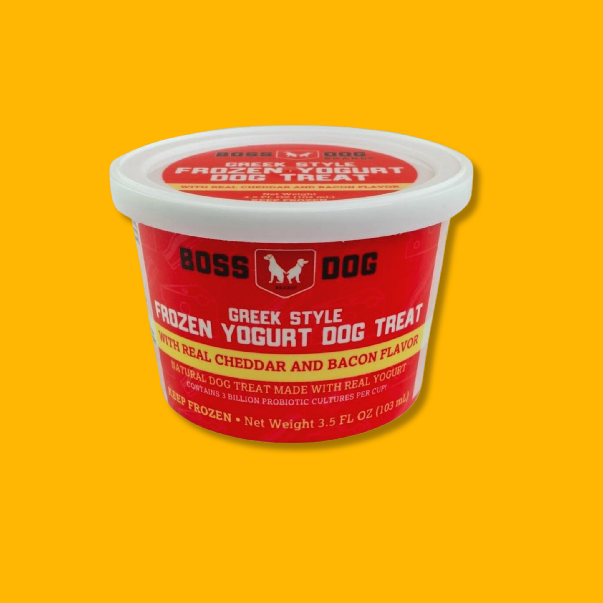Boss Dog Single Cheddar & Bacon Frozen Yogurt Pet Treat