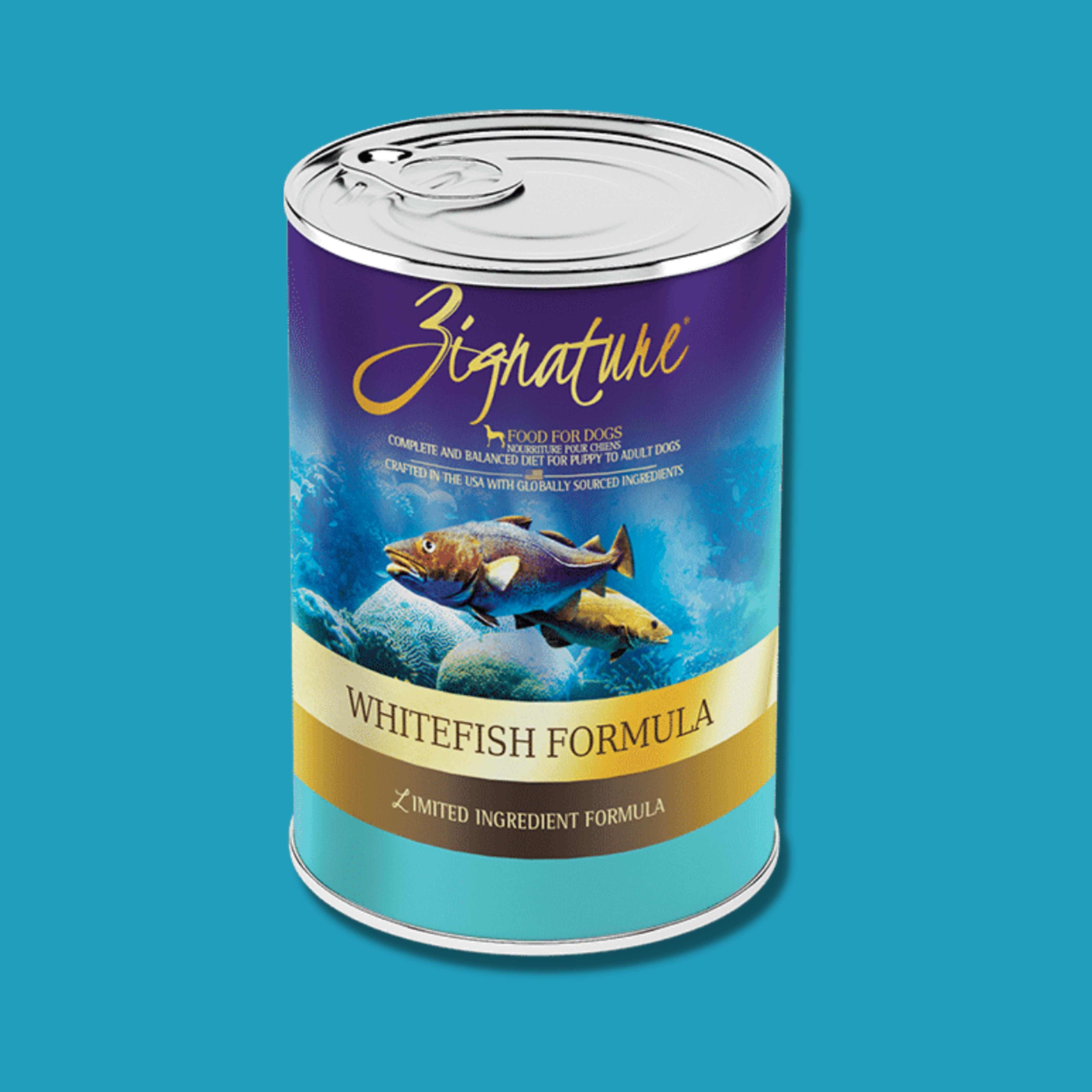 Zignature Grain Free Whitefish Canned Dog Food