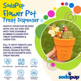 Soda Pup Flower Pot Dog Toy