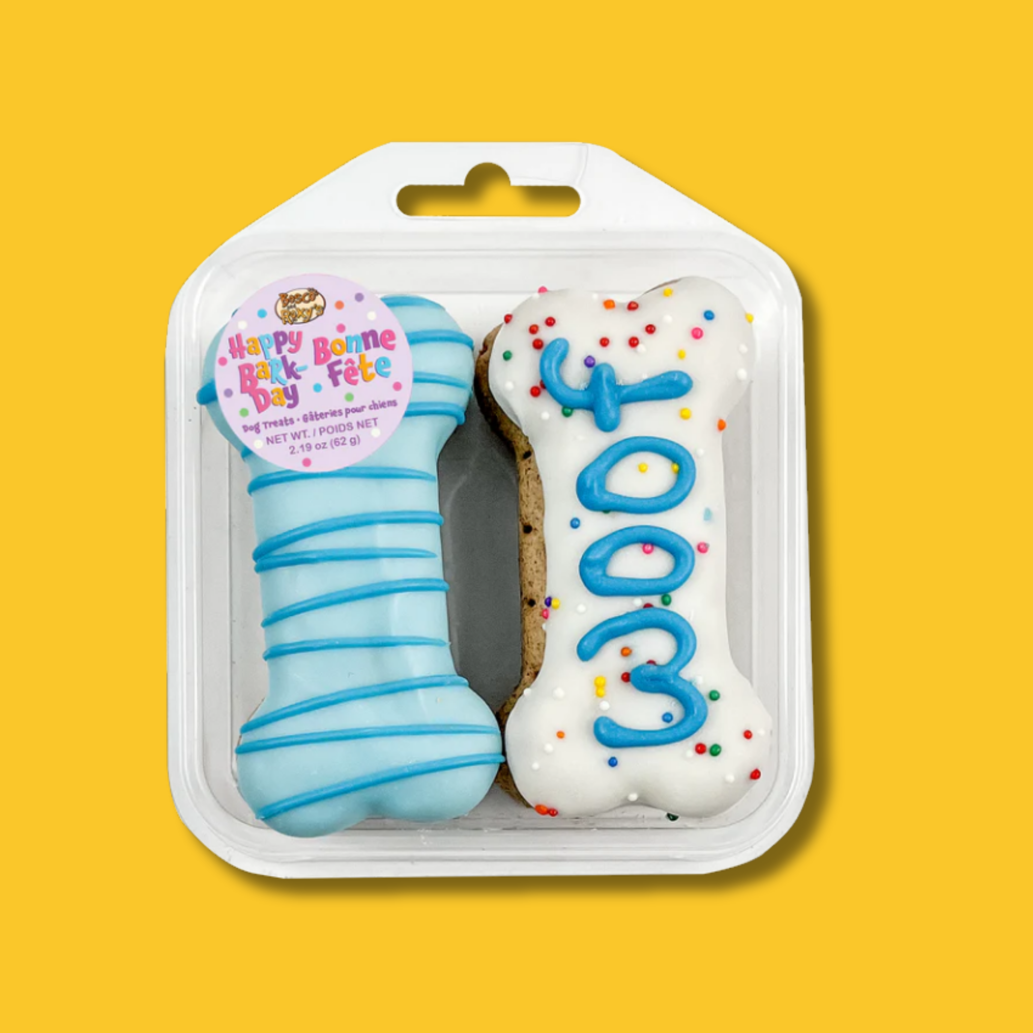 Bosco & Roxy's Birthday Woof It Up Bones 4 pack