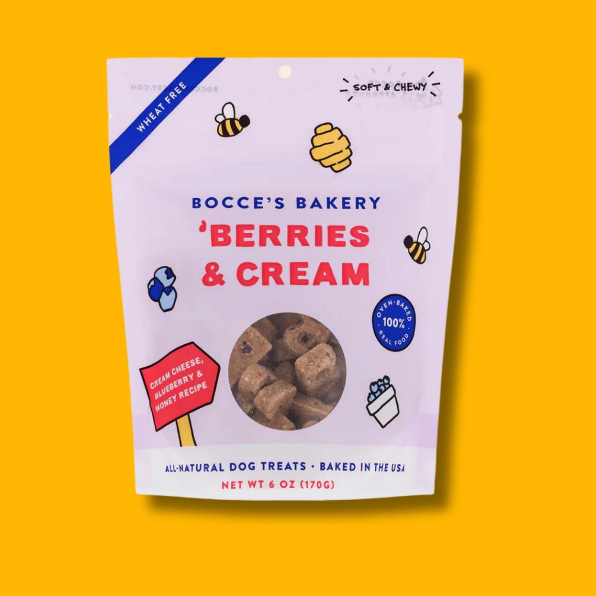 Bocce's Berries & Cream Soft & Chewy Dog Treats