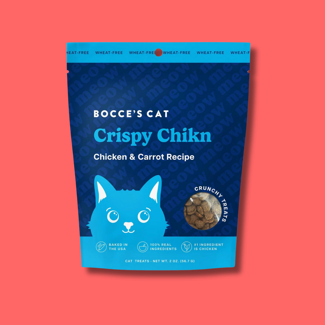 Bocce's Crispy Chickn Crunchy Cat Treats