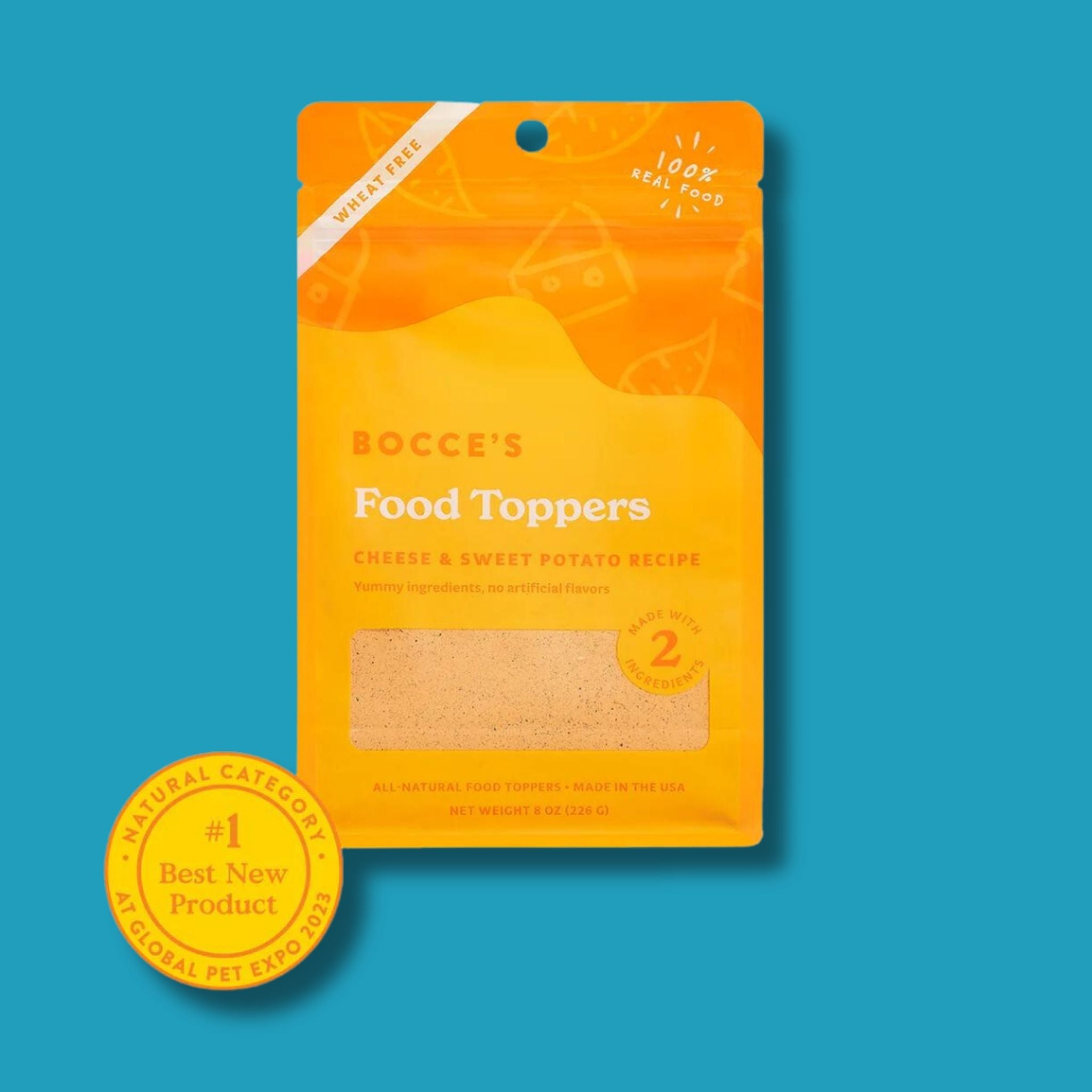 Bocce's Cheese & Sweet Potato Food Topper