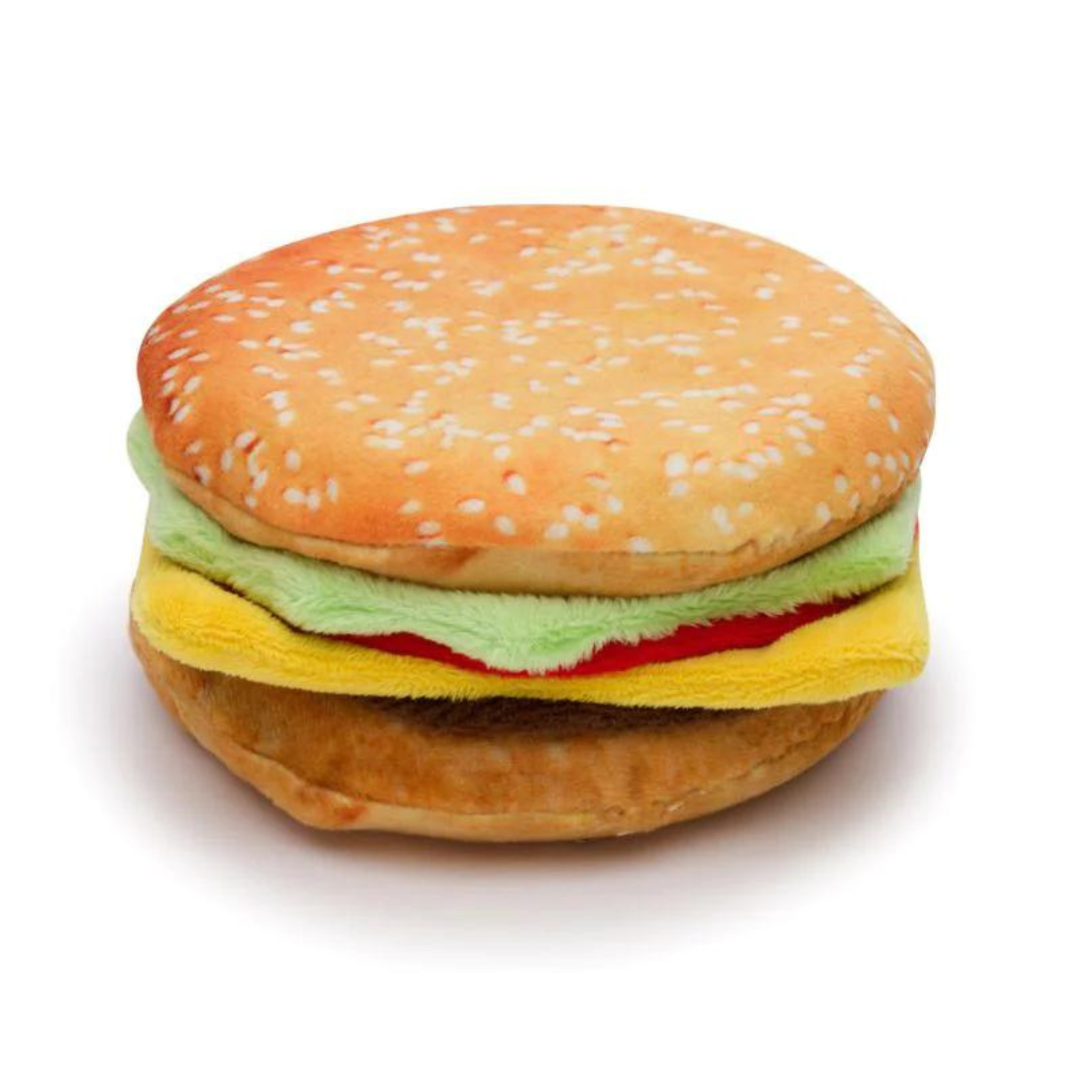 Fabdog Foodies Sit N' Stay Cheeseburger Dog Toy