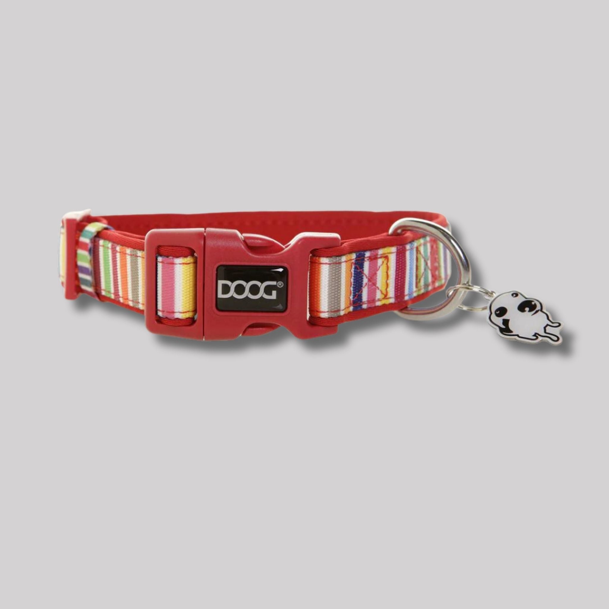 DOOG Neoprene Multi Stripe Scooby Dog Collar
