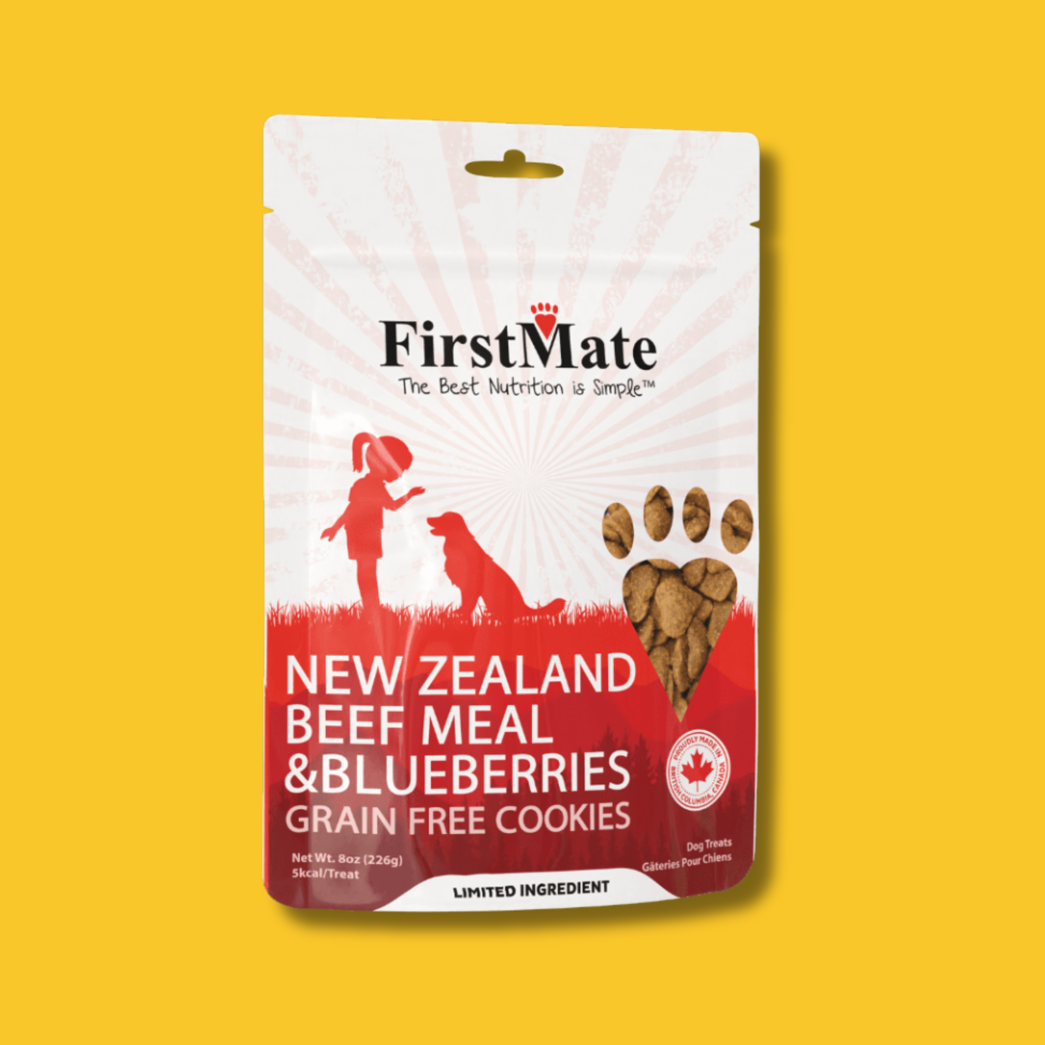 First Mate New Zealand Beef with Blueberries Dog Treat