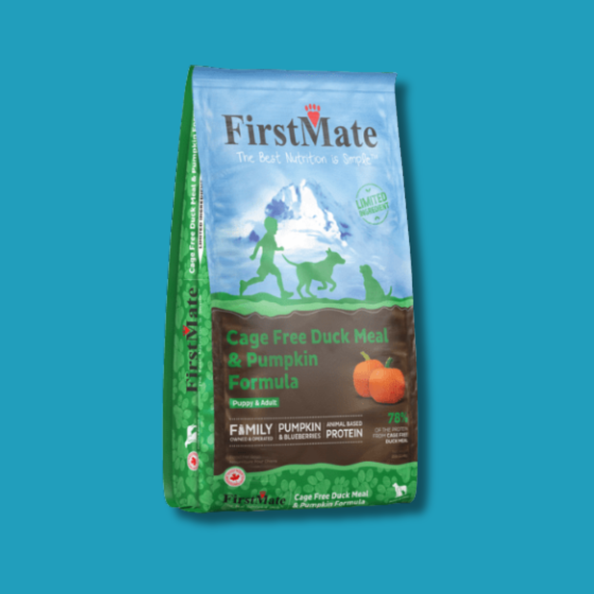 First Mate Limited Ingredient Cage Free Duck & Pumpkin Dry Dog Food