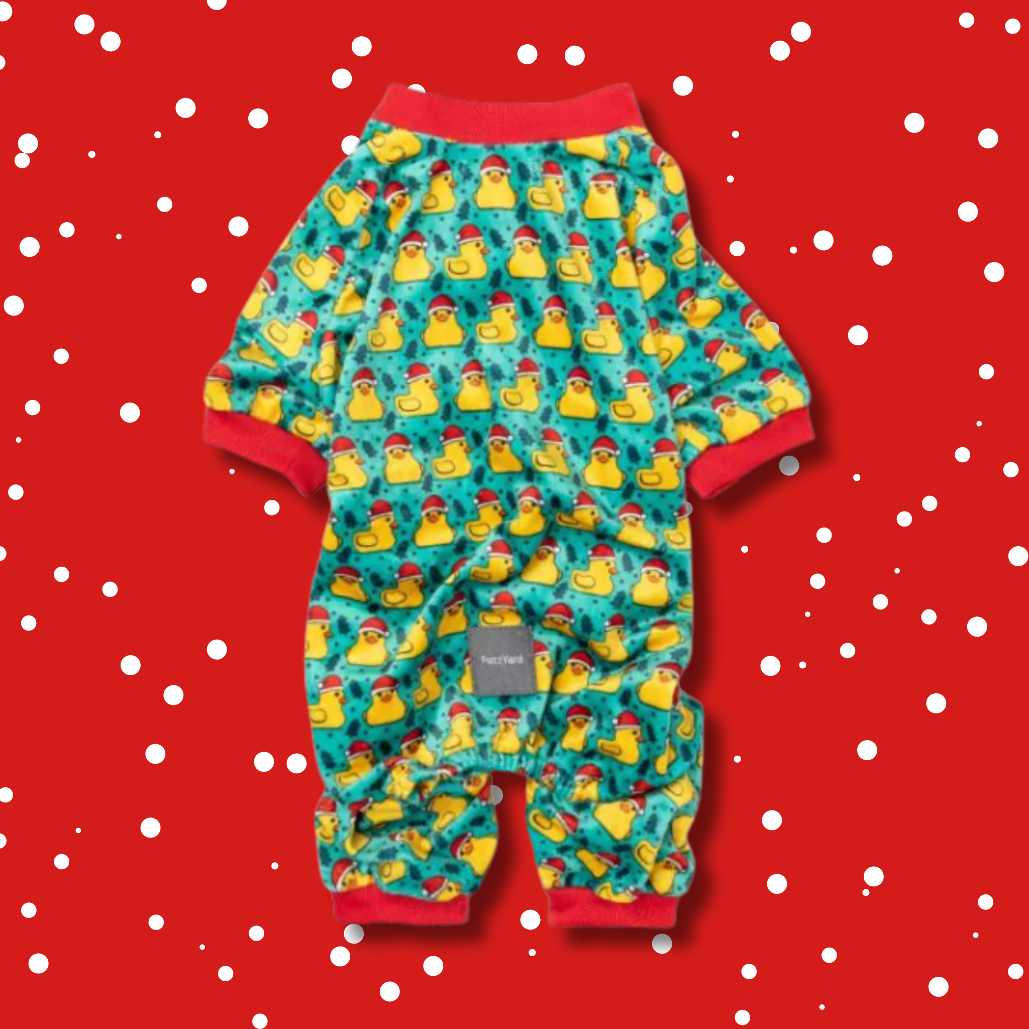 Fuzzyard Holiday Merry Quackmas Dog Pajamas