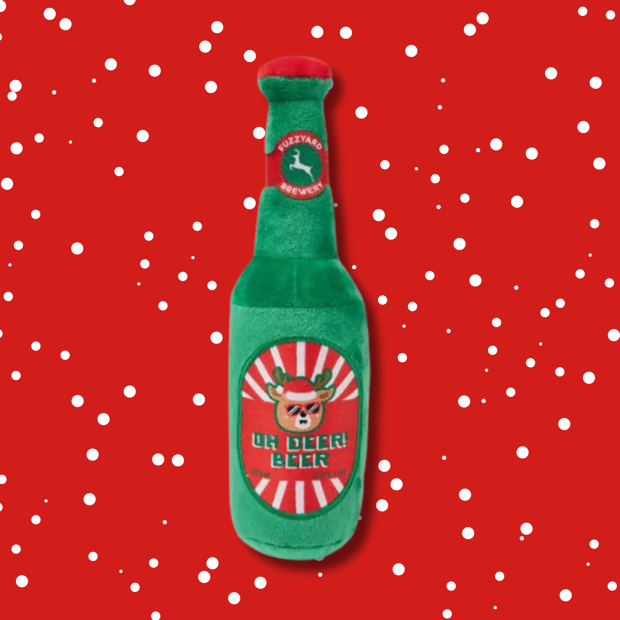 FuzzYard Oh! Deer Beer Dog Toy