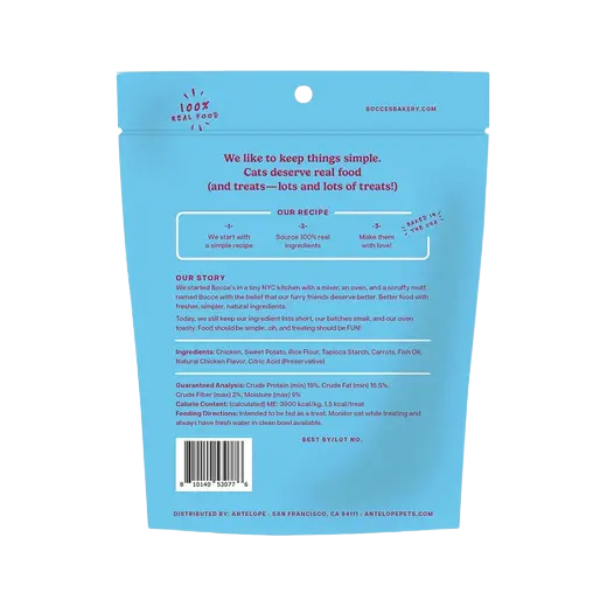 Bocce's Bakery Holiday Snowflake Snacks Crunchy Cat Treats