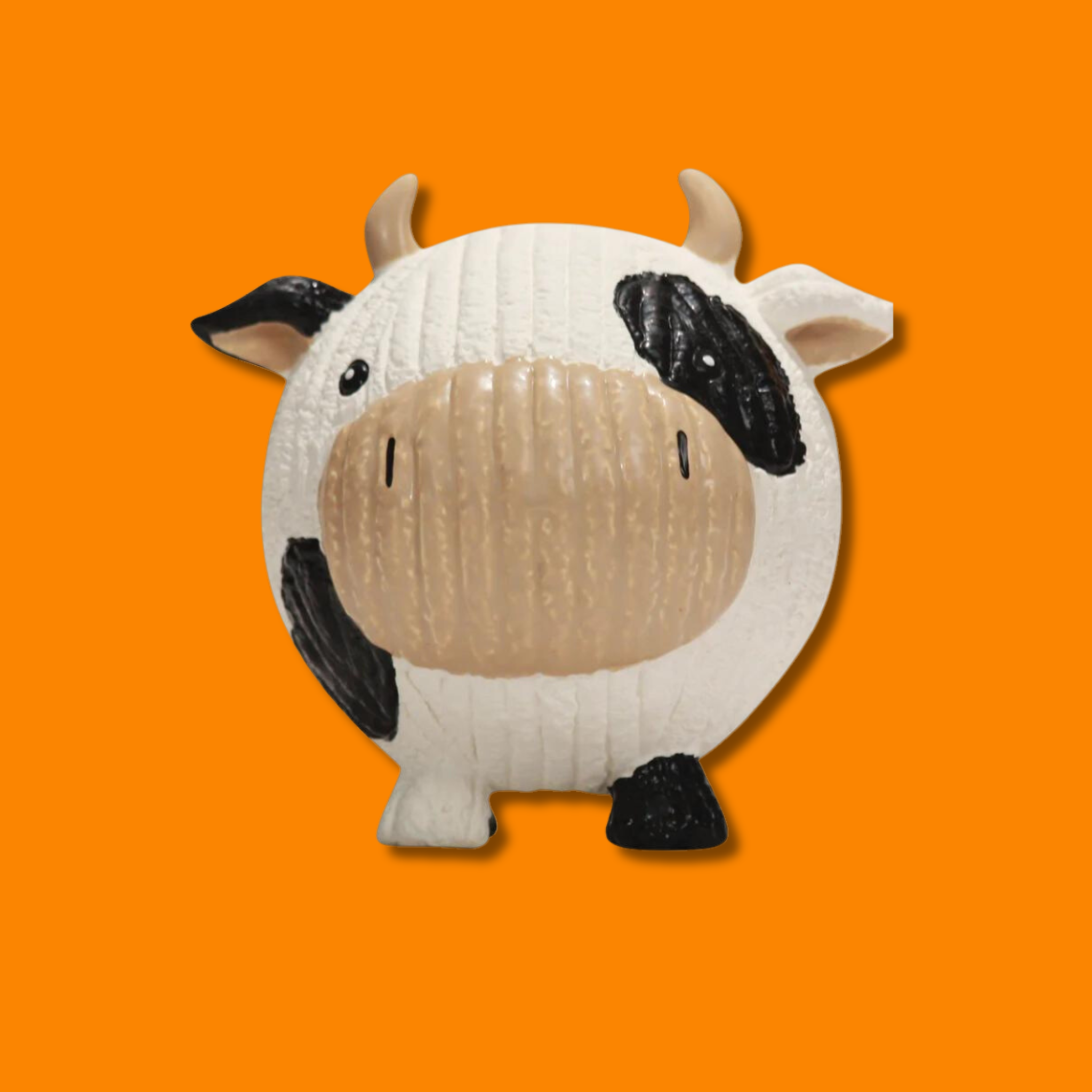 Huggle Hounds Dottie Cow Ruff-Tex Ball