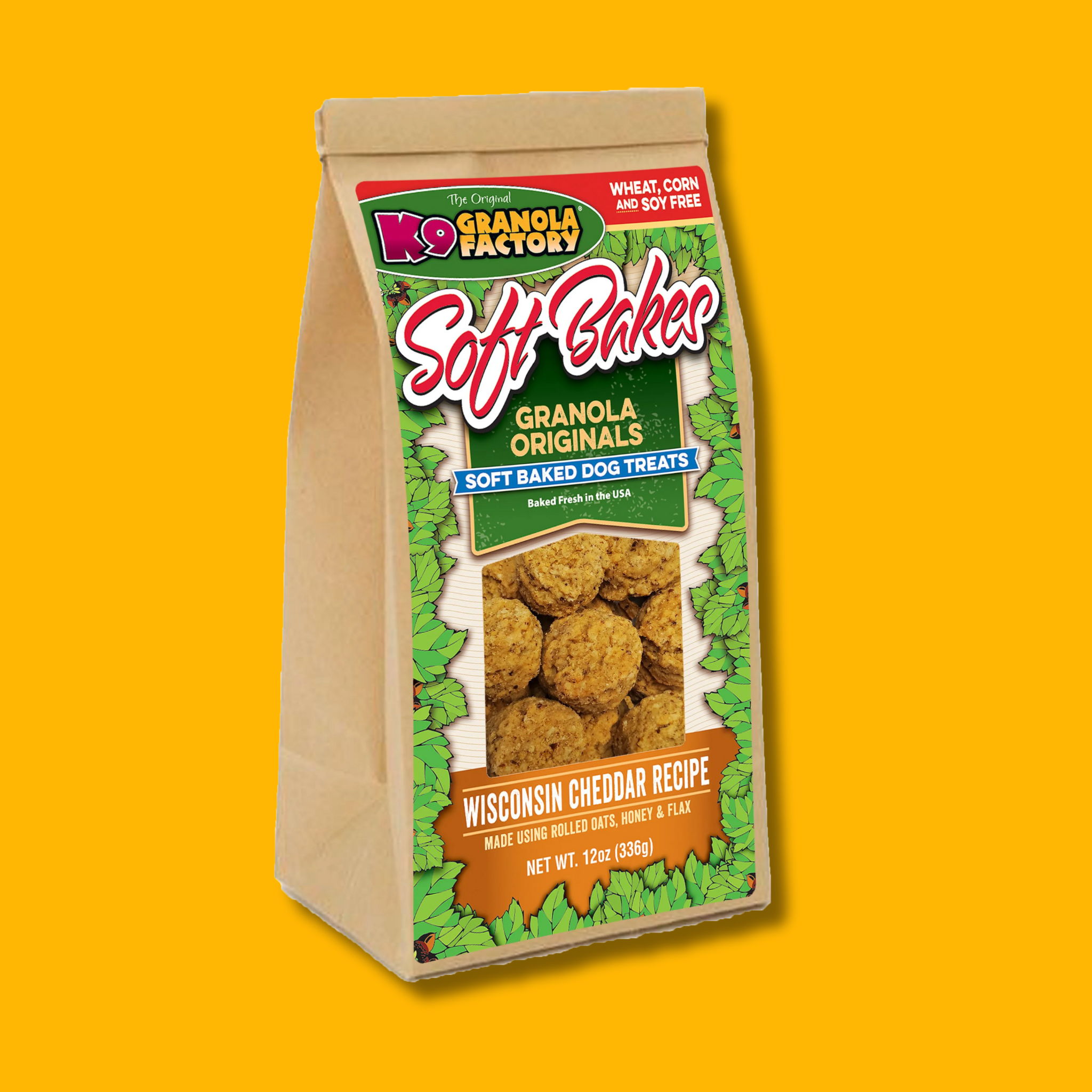 K9 Granola Factory Soft Bakes Wisconsin Cheddar Dog Treats