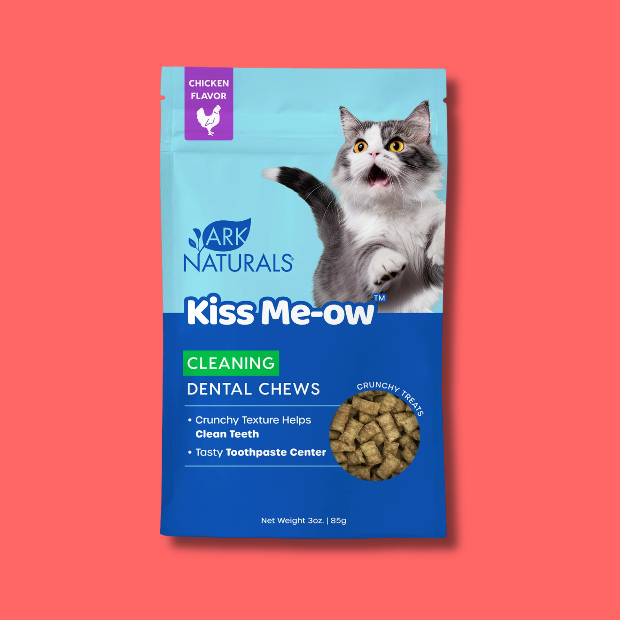 Ark Naturals Kiss Me-Ow Cleaning Dental Cat Chews
