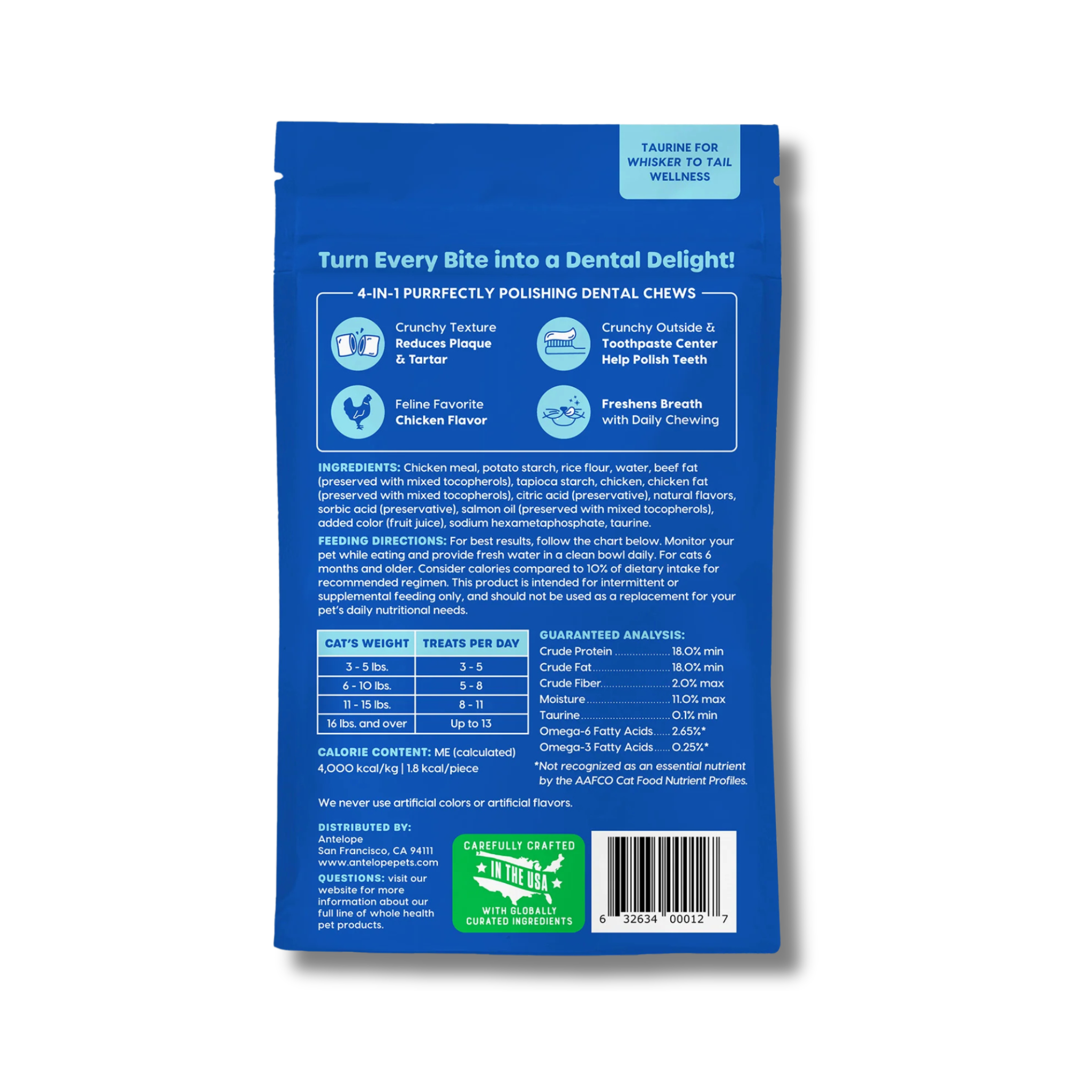 Ark Naturals Kiss Me-Ow Cleaning Dental Cat Chews