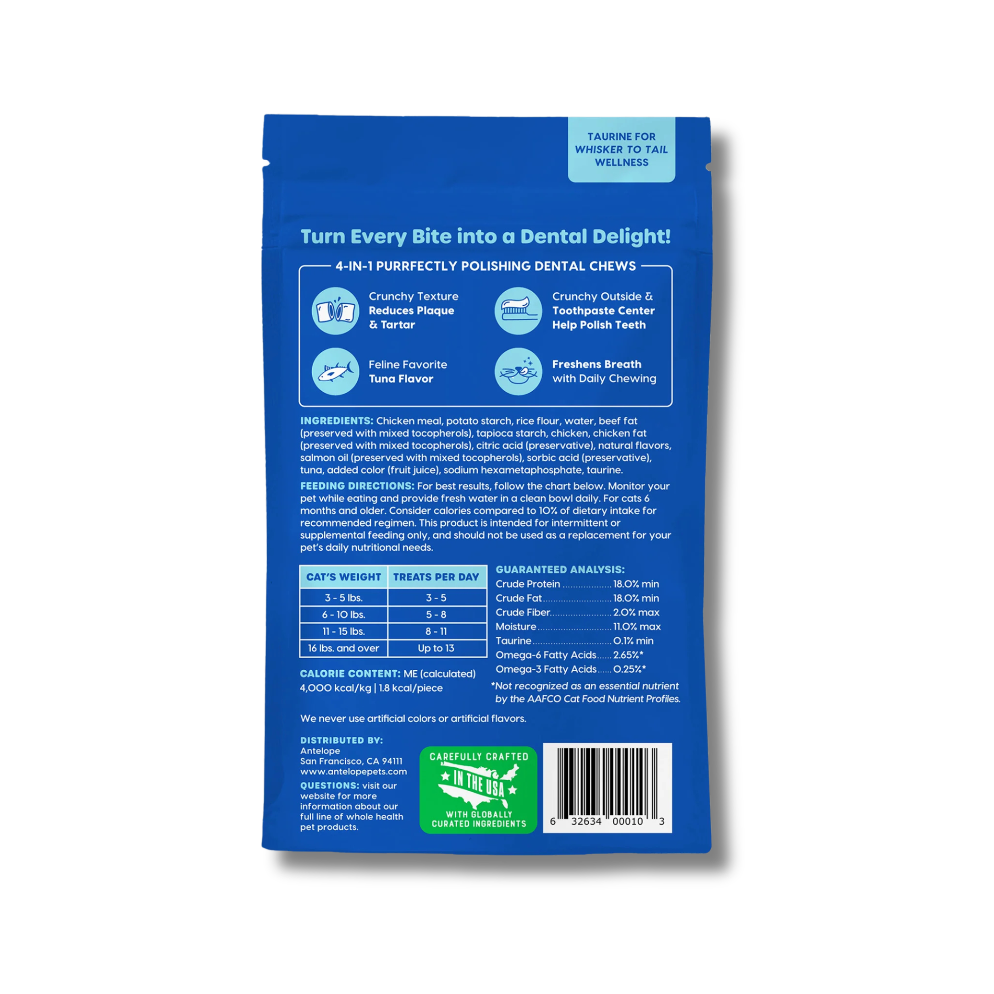 Ark Naturals Kiss Me-Ow Cleaning Dental Cat Chews