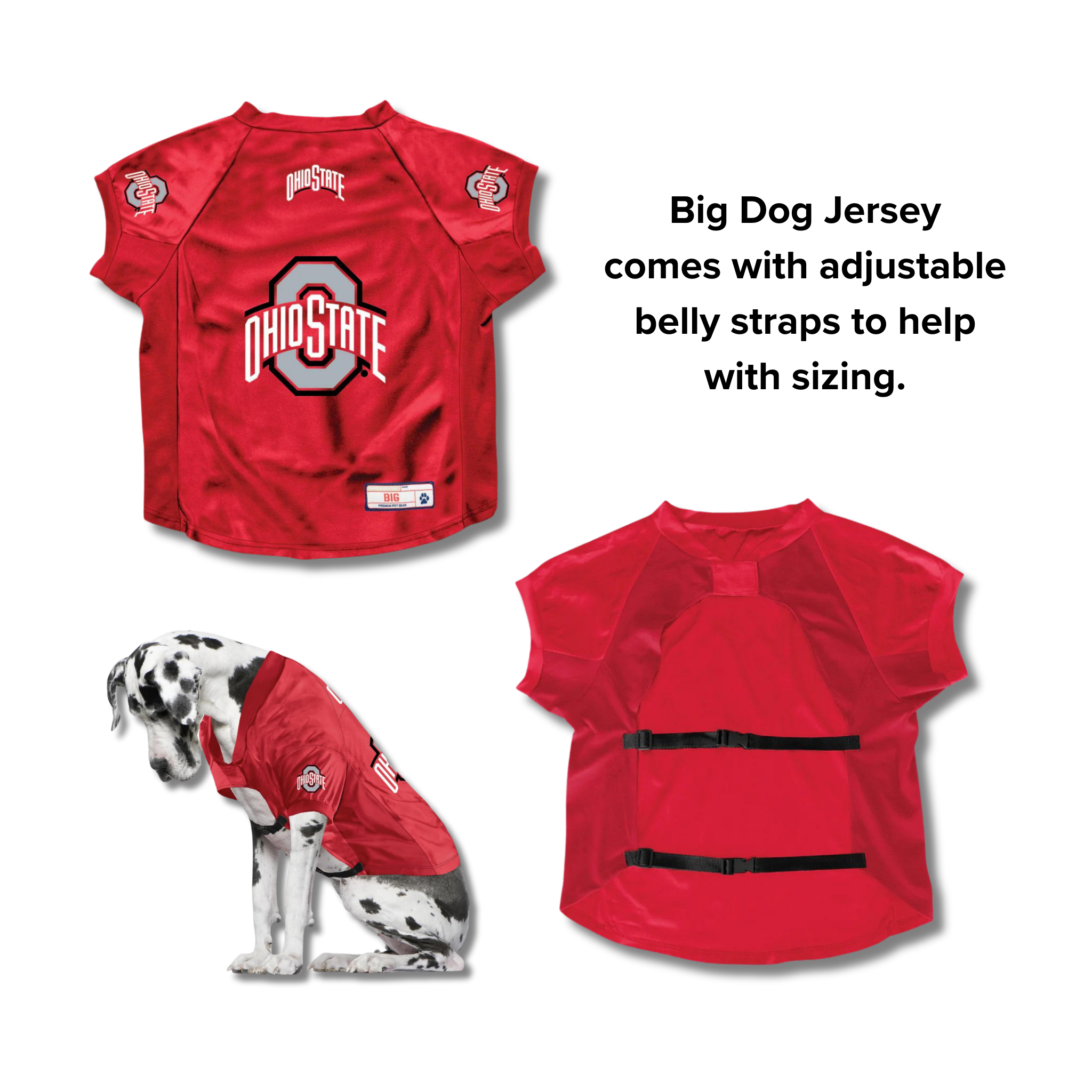 Little Earth Ohio State Pet Stretch Jersey